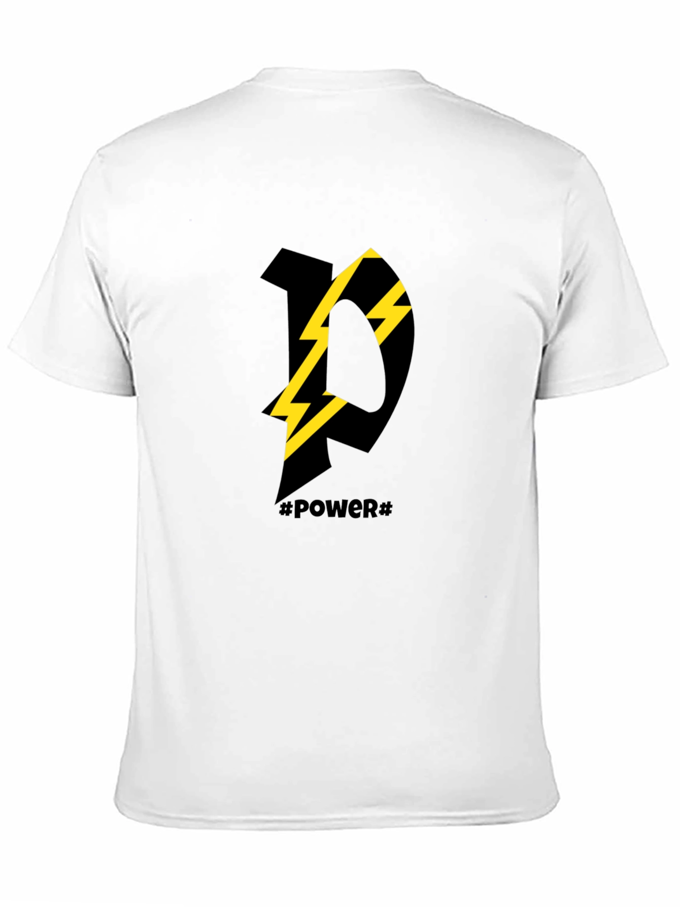 Power Graphic Tee - Modern Black T-Shirt