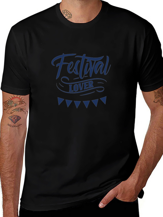 Festival Lover Black T-Shirt