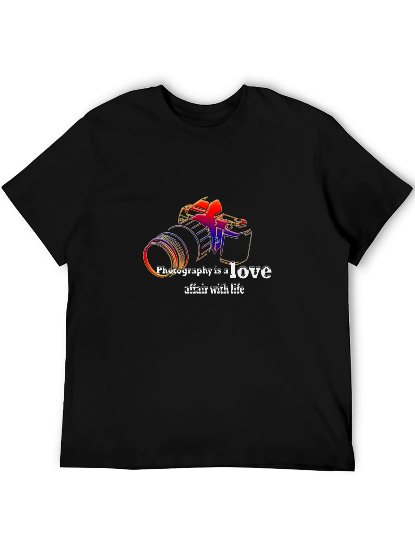Photography Love Affair Black T-Shirt