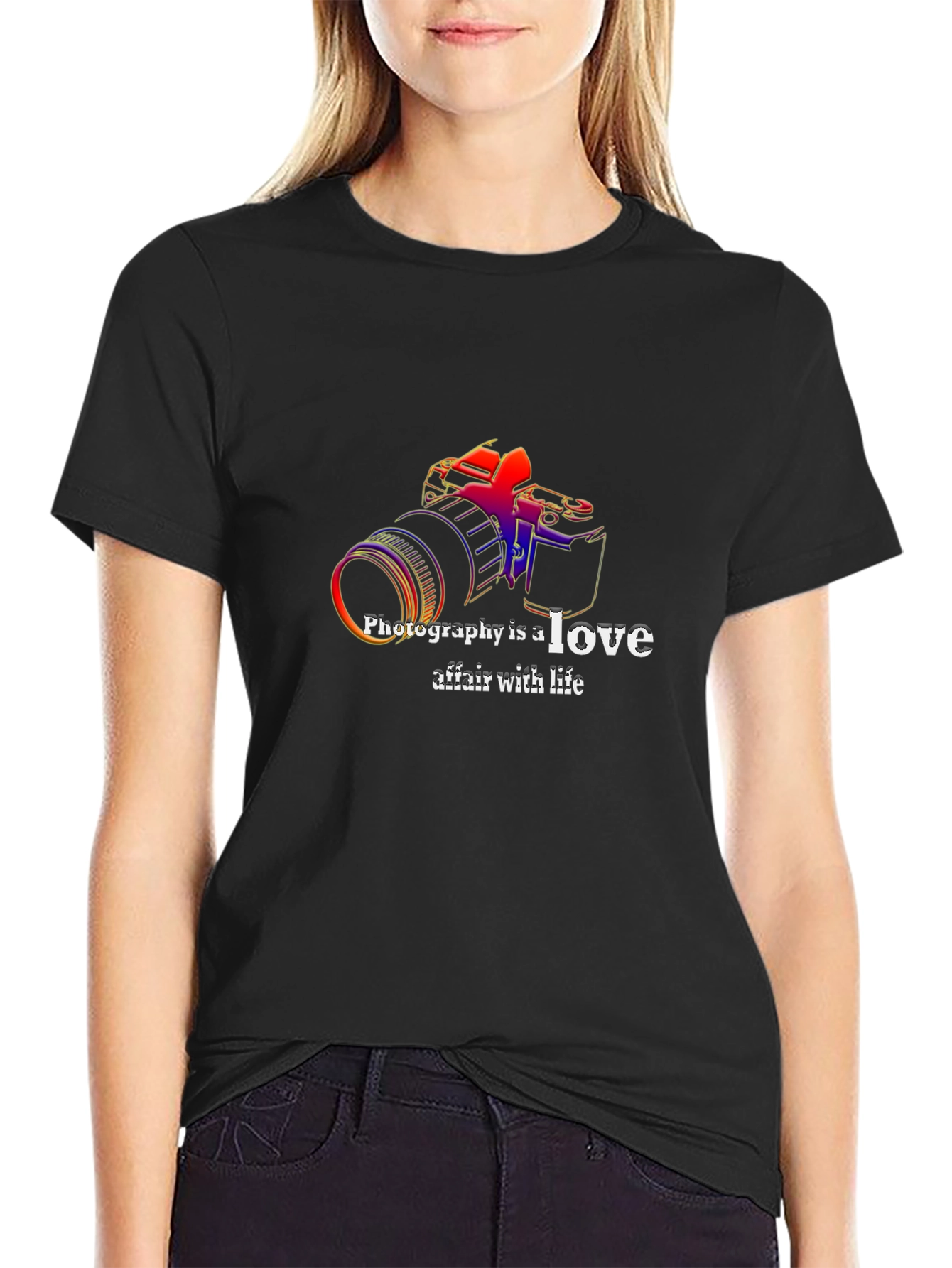 Photography Love Affair Black T-Shirt