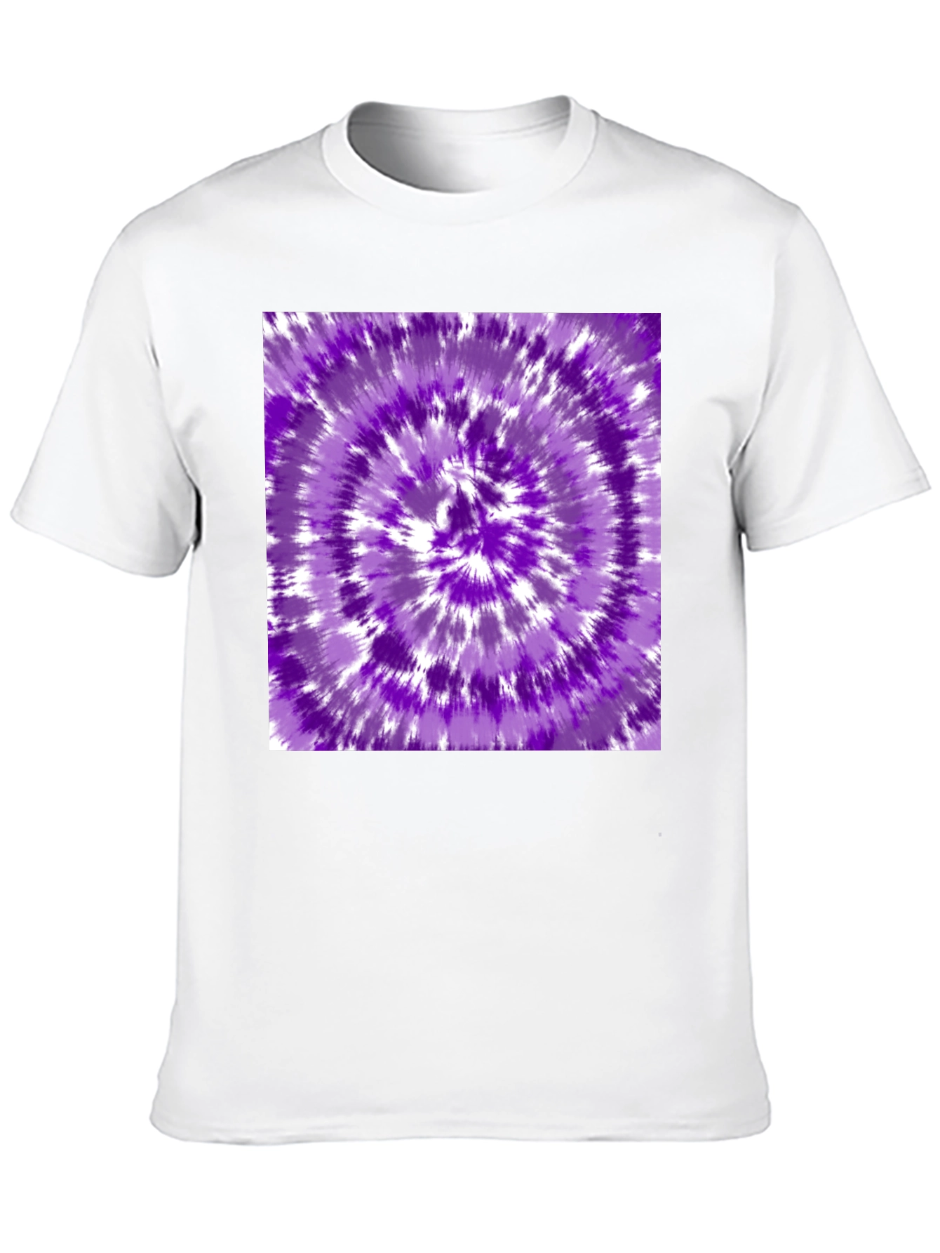 Purple Tie-Dye Graphic Tee - Stylish Casual Wear