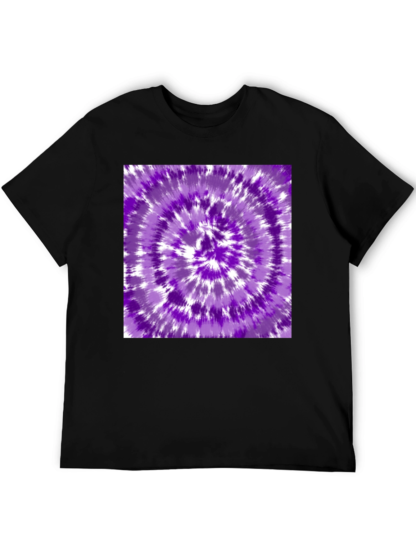 Purple Tie-Dye Graphic Tee - Stylish Casual Wear