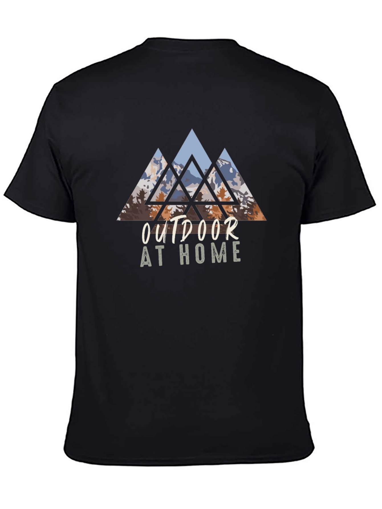 Outdoor At Home Graphic Tee - Black