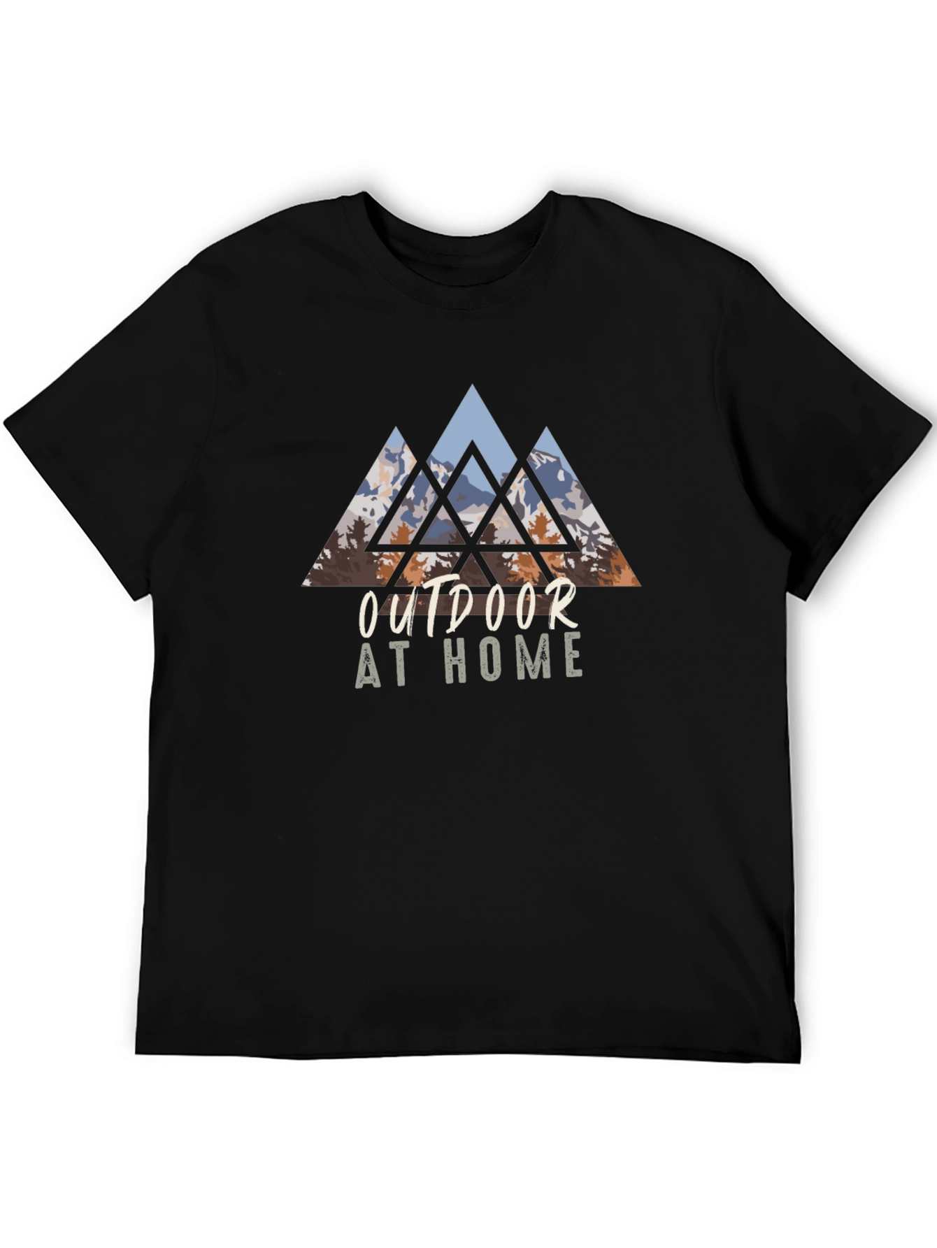 Outdoor At Home Graphic Tee - Black