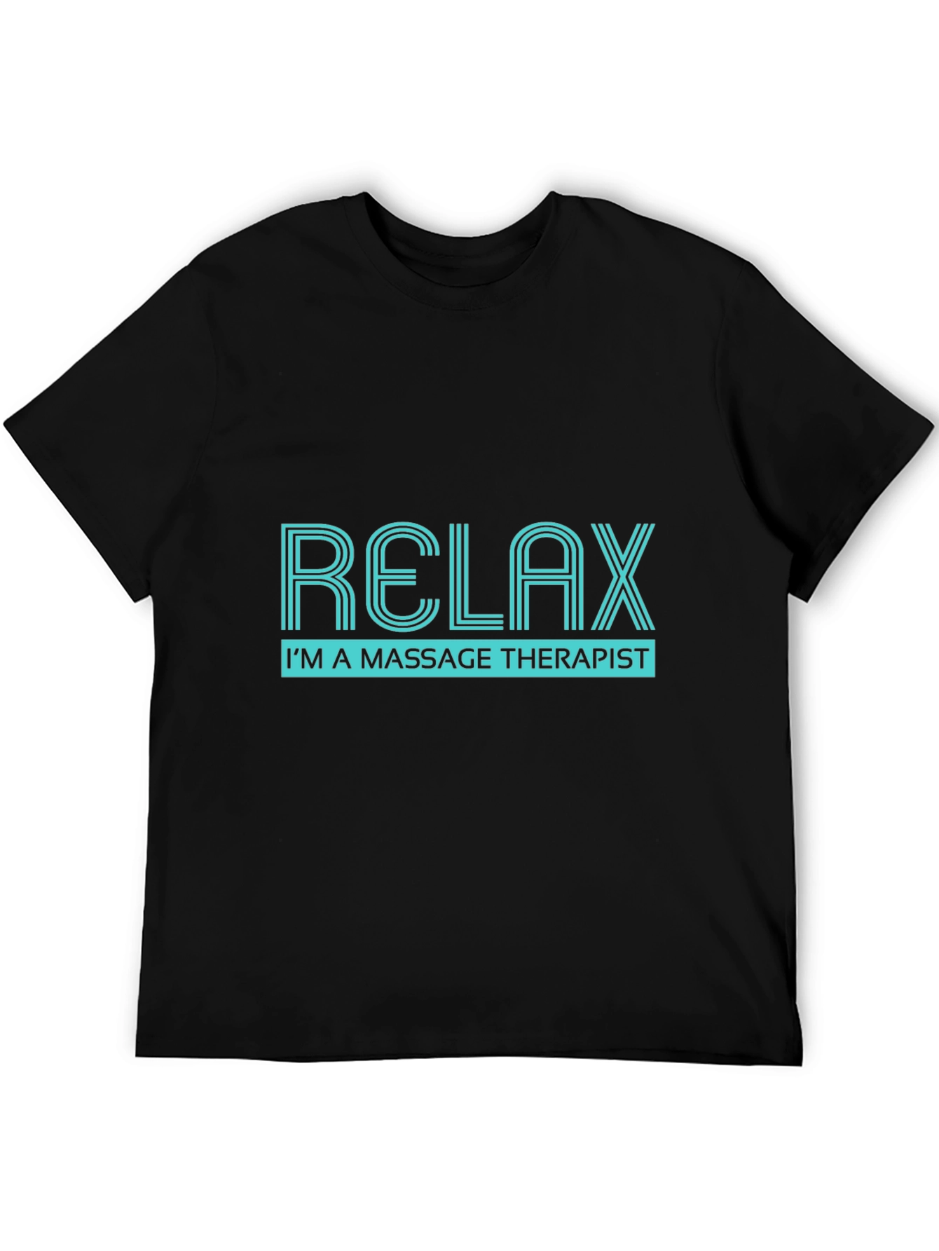 Relax Massage Therapist Black T-Shirt