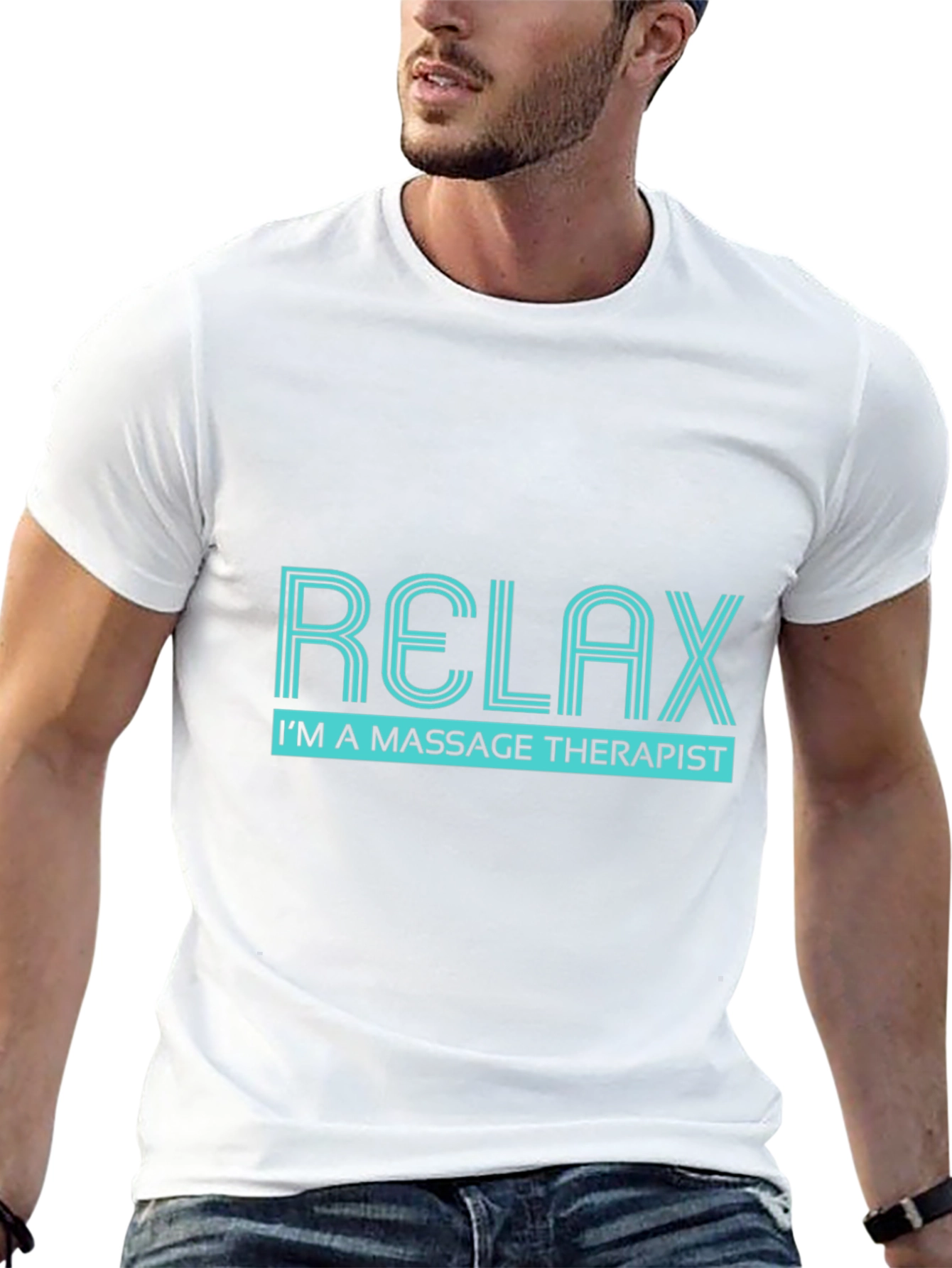 Relax Massage Therapist Black T-Shirt