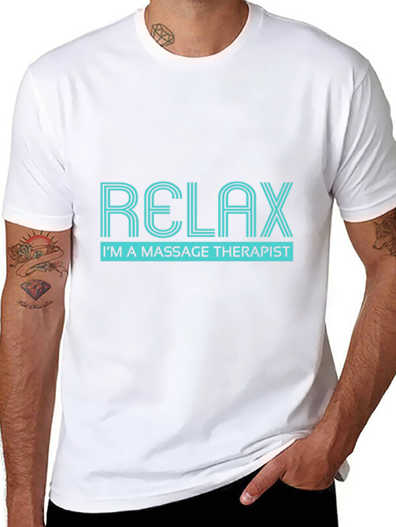 Relax Massage Therapist Black T-Shirt