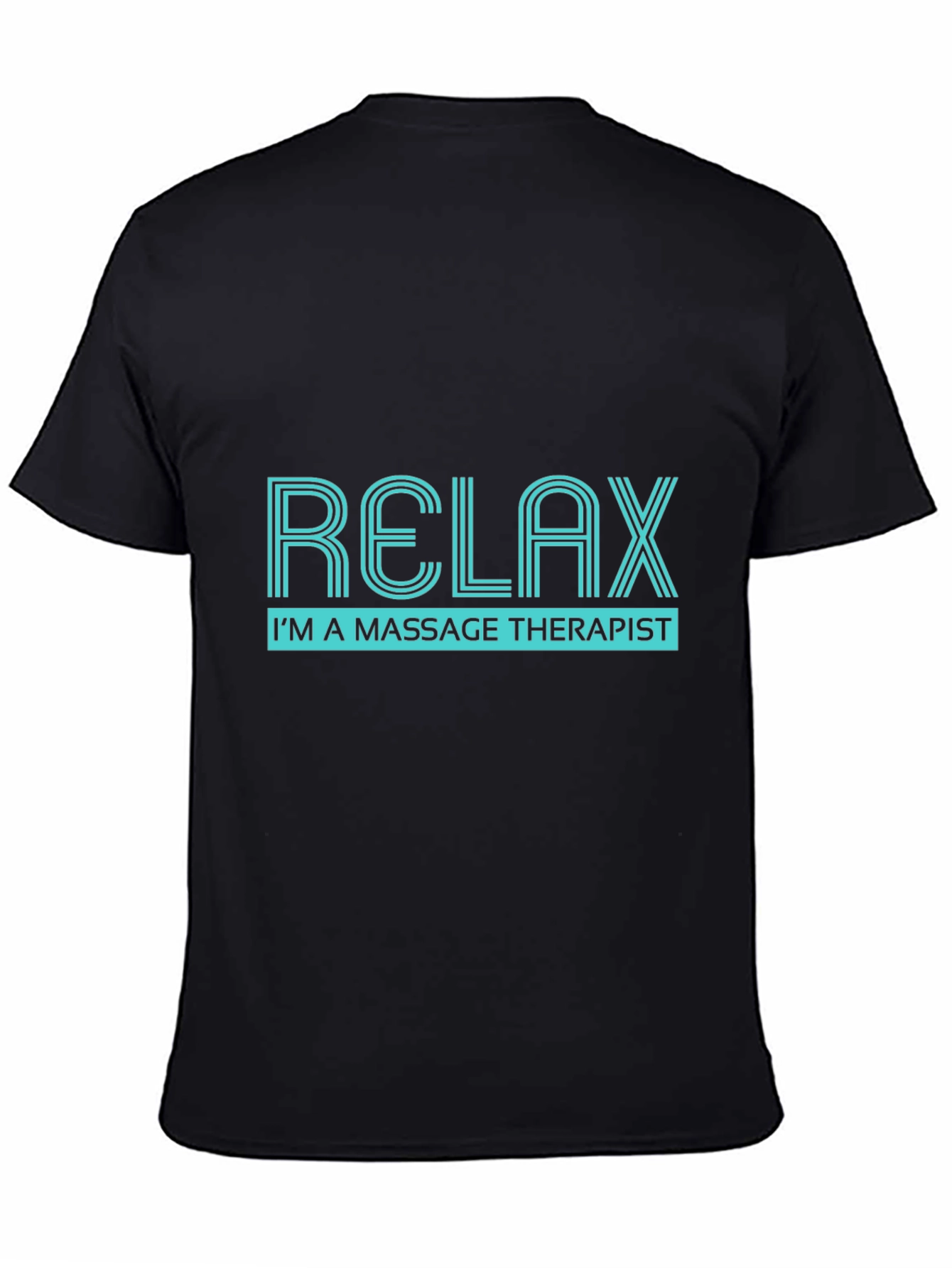 Relax Massage Therapist Black T-Shirt
