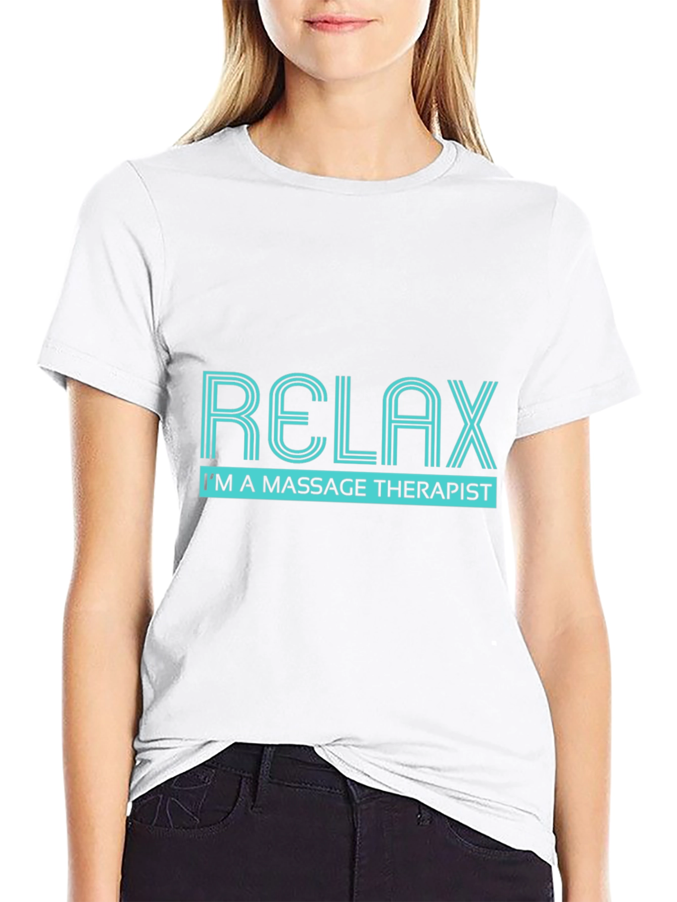 Relax Massage Therapist Black T-Shirt
