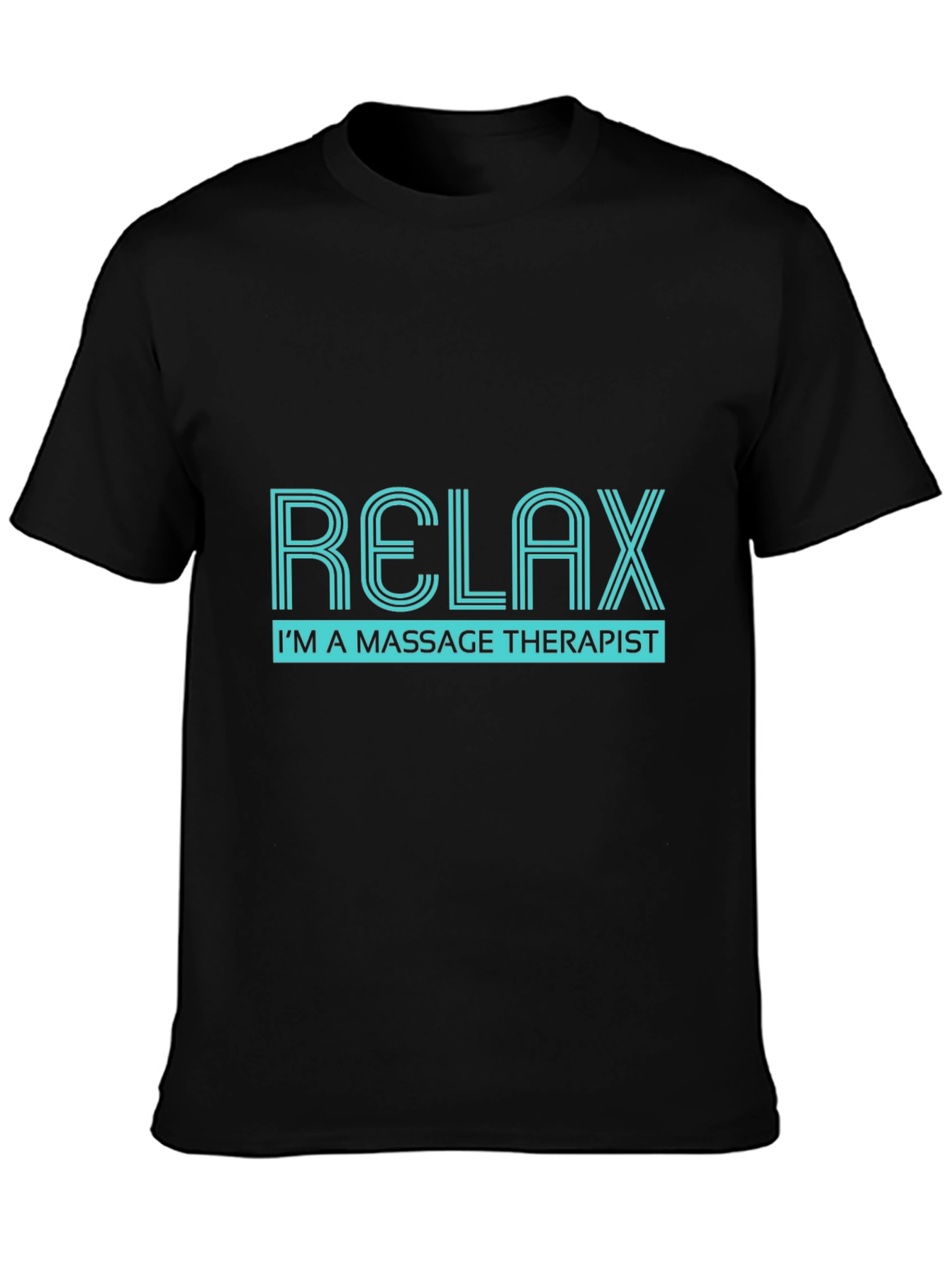 Relax Massage Therapist Black T-Shirt