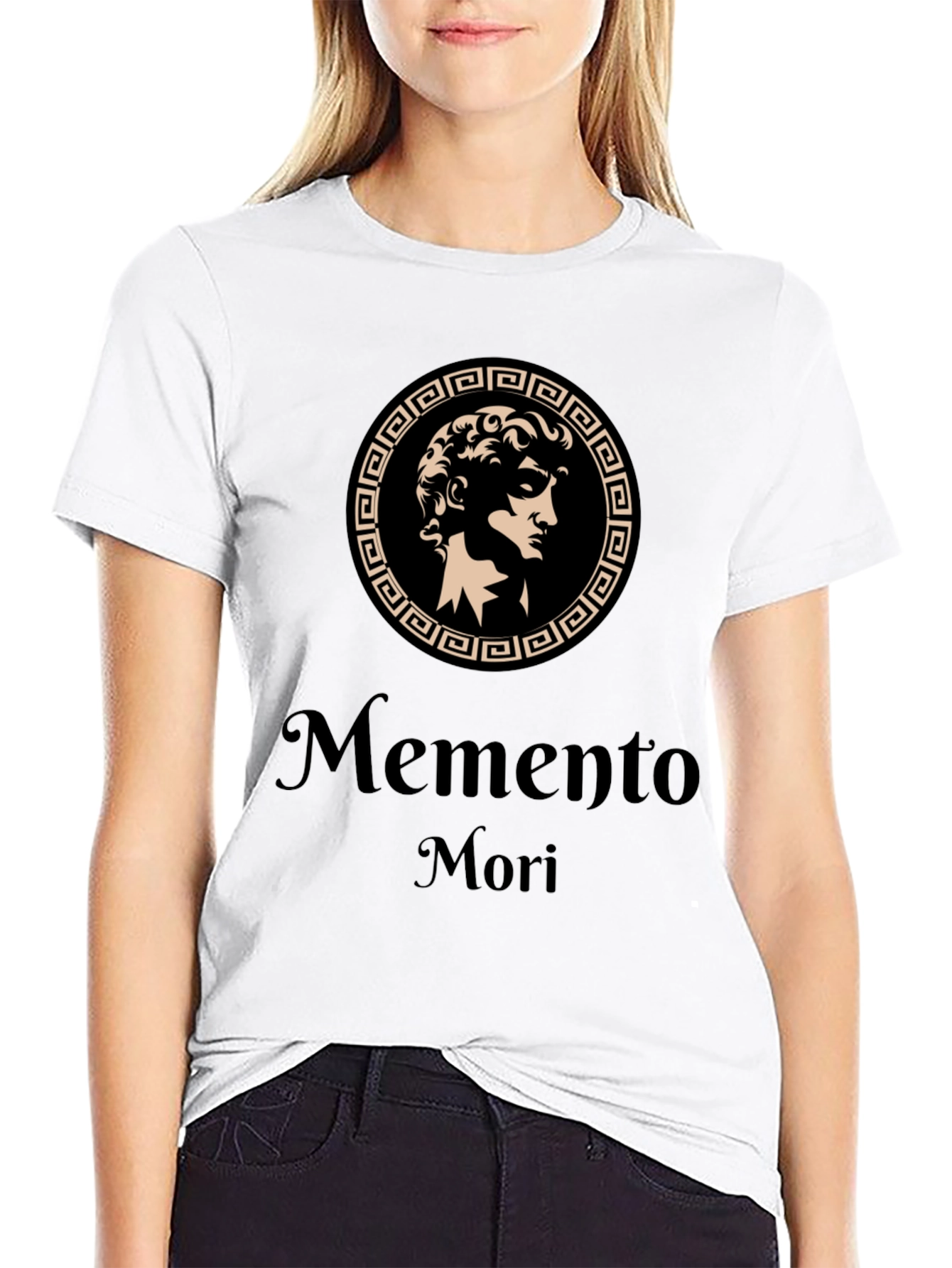 Memento Mori Graphic Tee - Ancient Greek Design