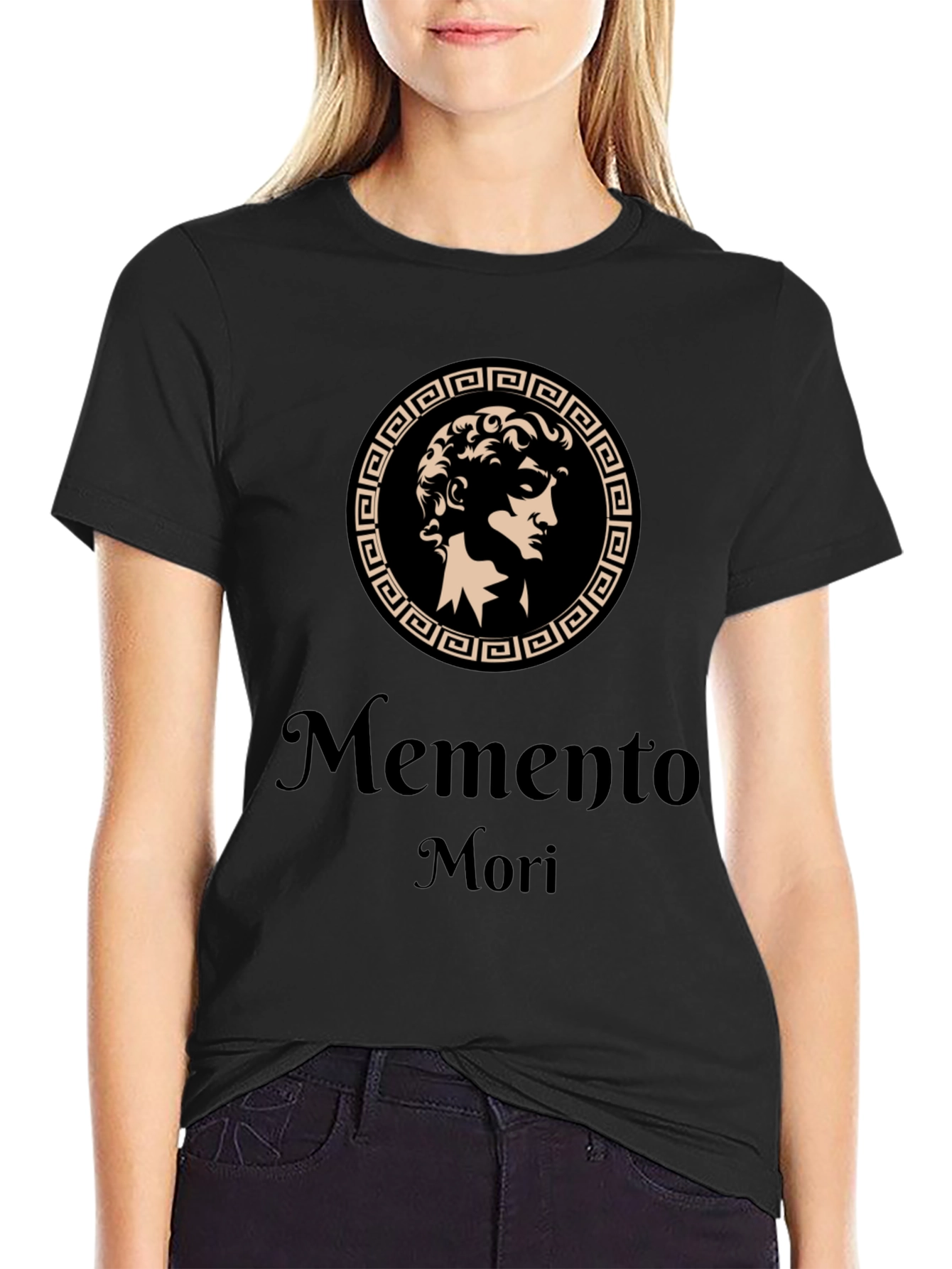Memento Mori Graphic Tee - Ancient Greek Design