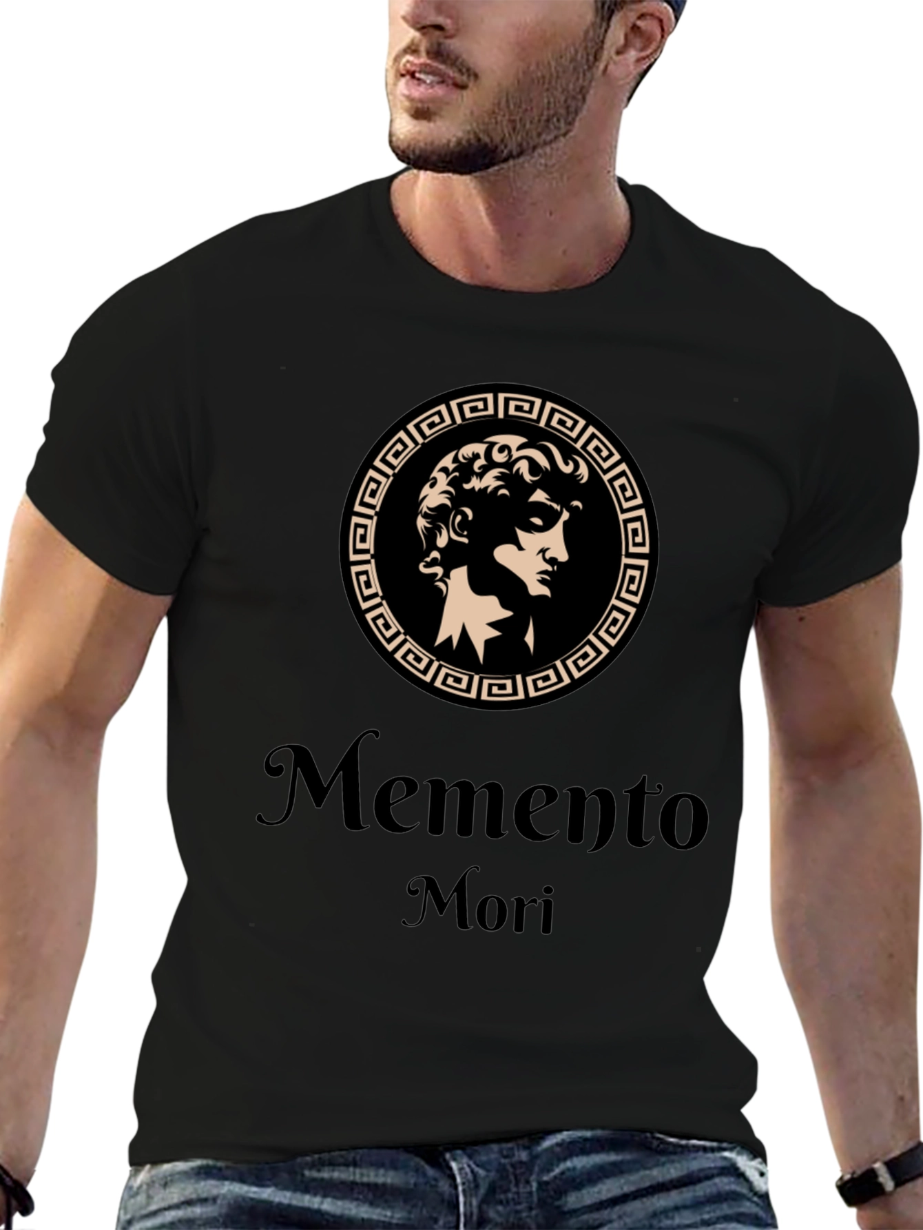 Memento Mori Graphic Tee - Ancient Greek Design