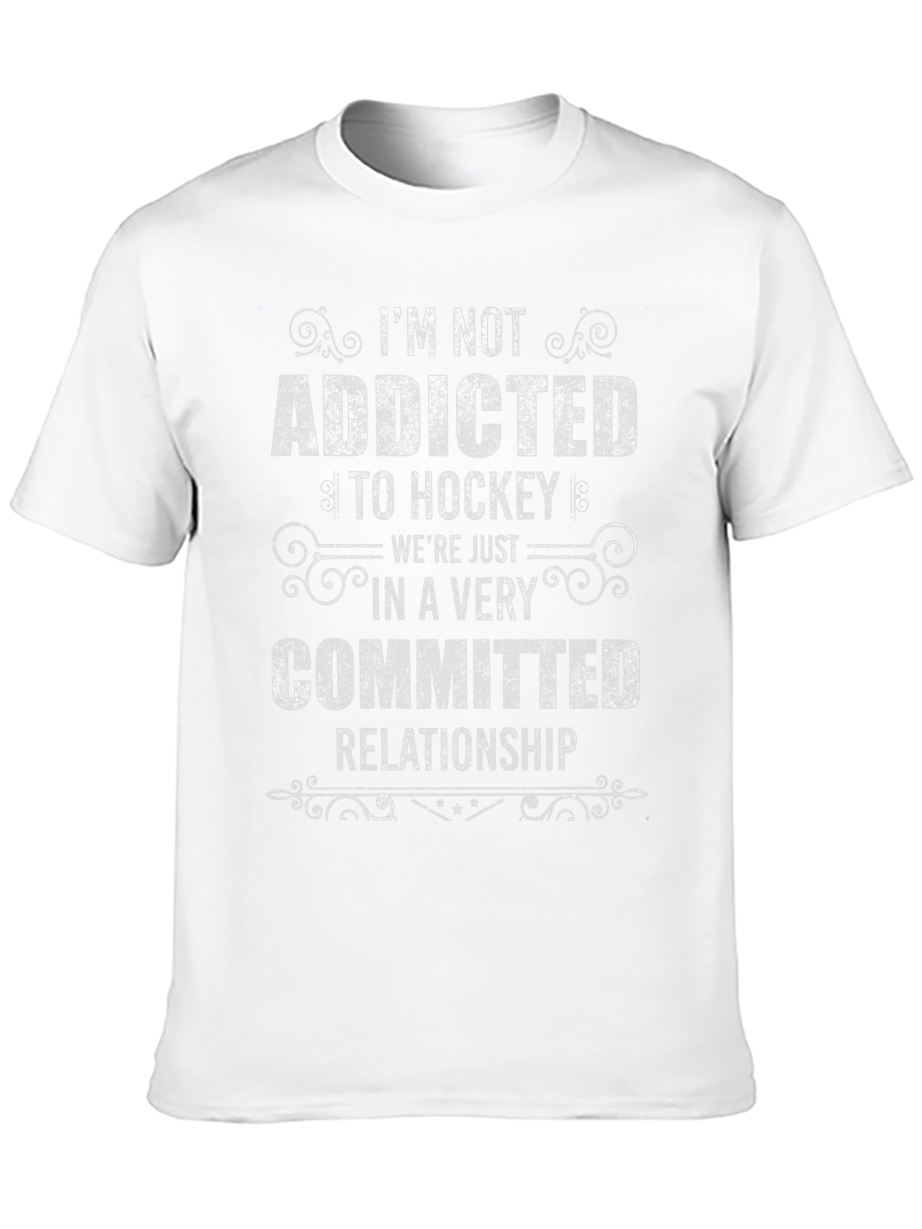 Hockey Addicted T-Shirt - Committed Relationship Tee