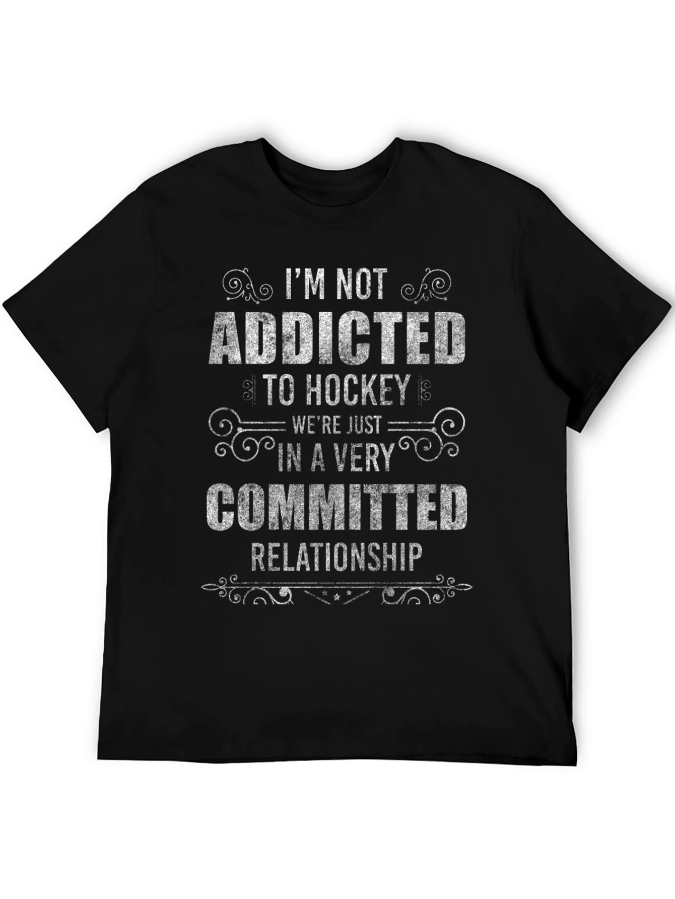 Hockey Addicted T-Shirt - Committed Relationship Tee