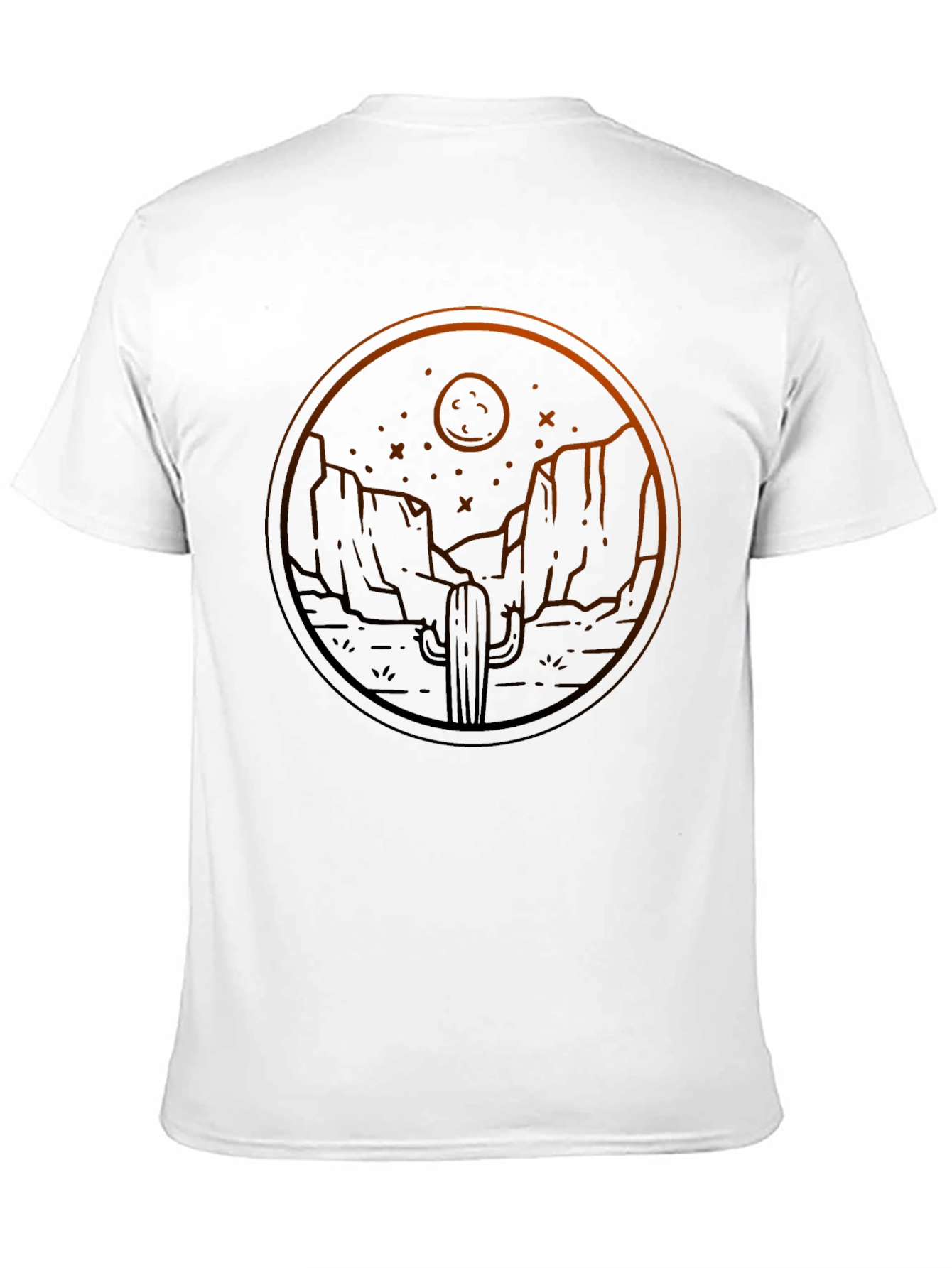 Desert Moon Graphic Tee - Black Cotton