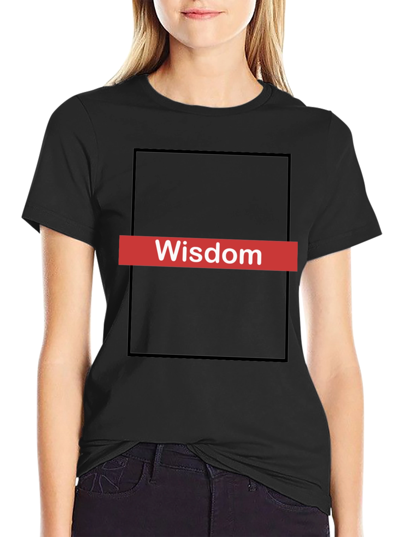 Wisdom Tee - Black Graphic Print T-Shirt