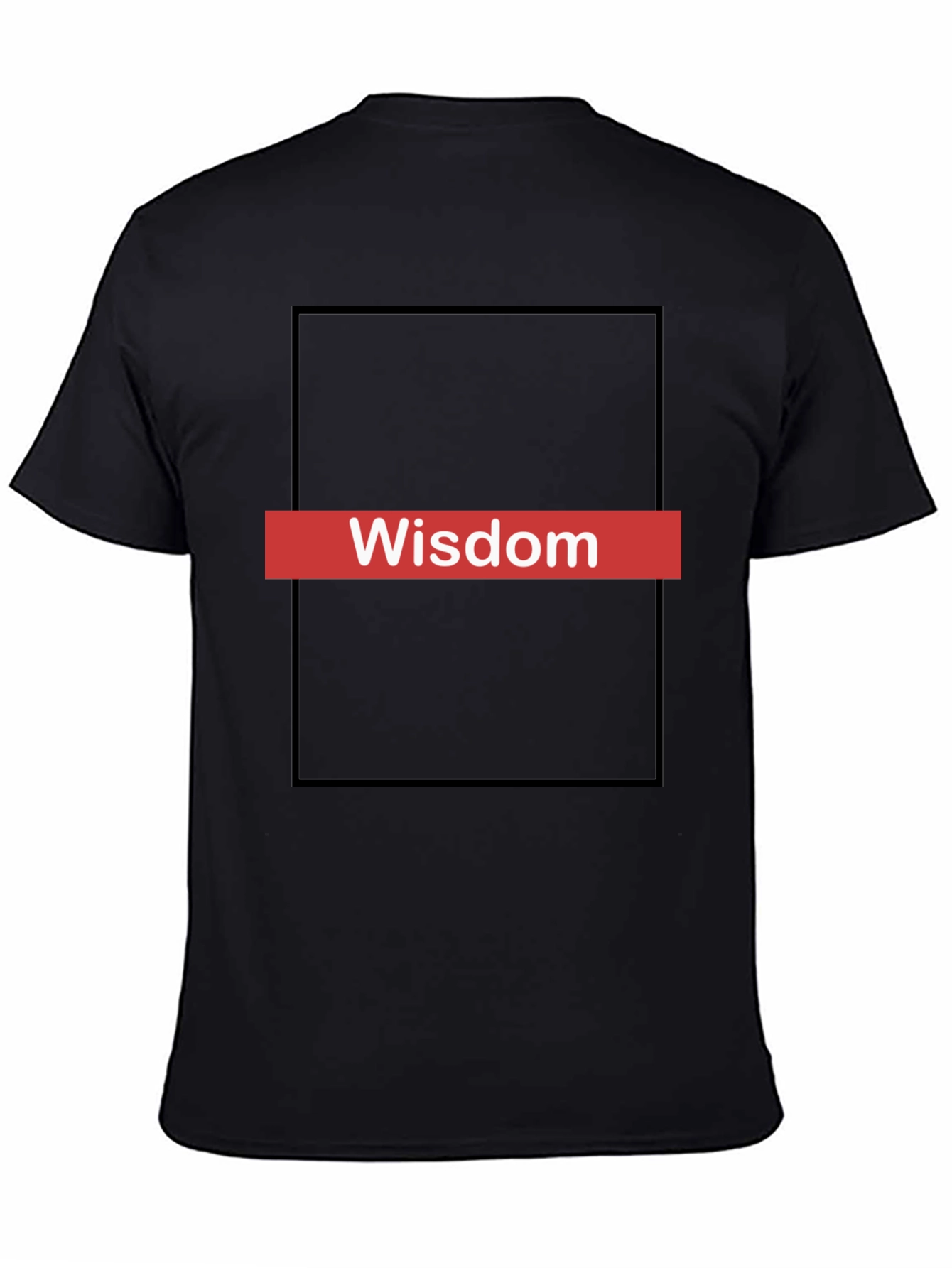 Wisdom Tee - Black Graphic Print T-Shirt