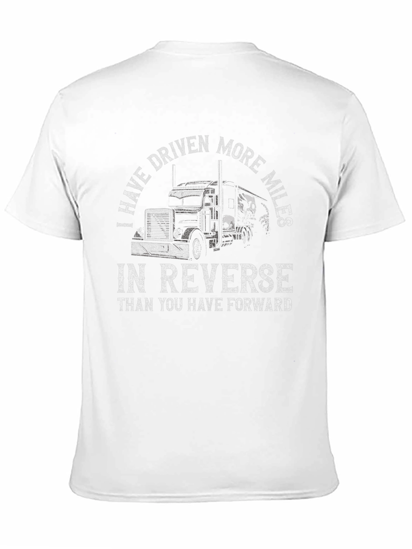 Trucker Humor Tee: Reverse Miles