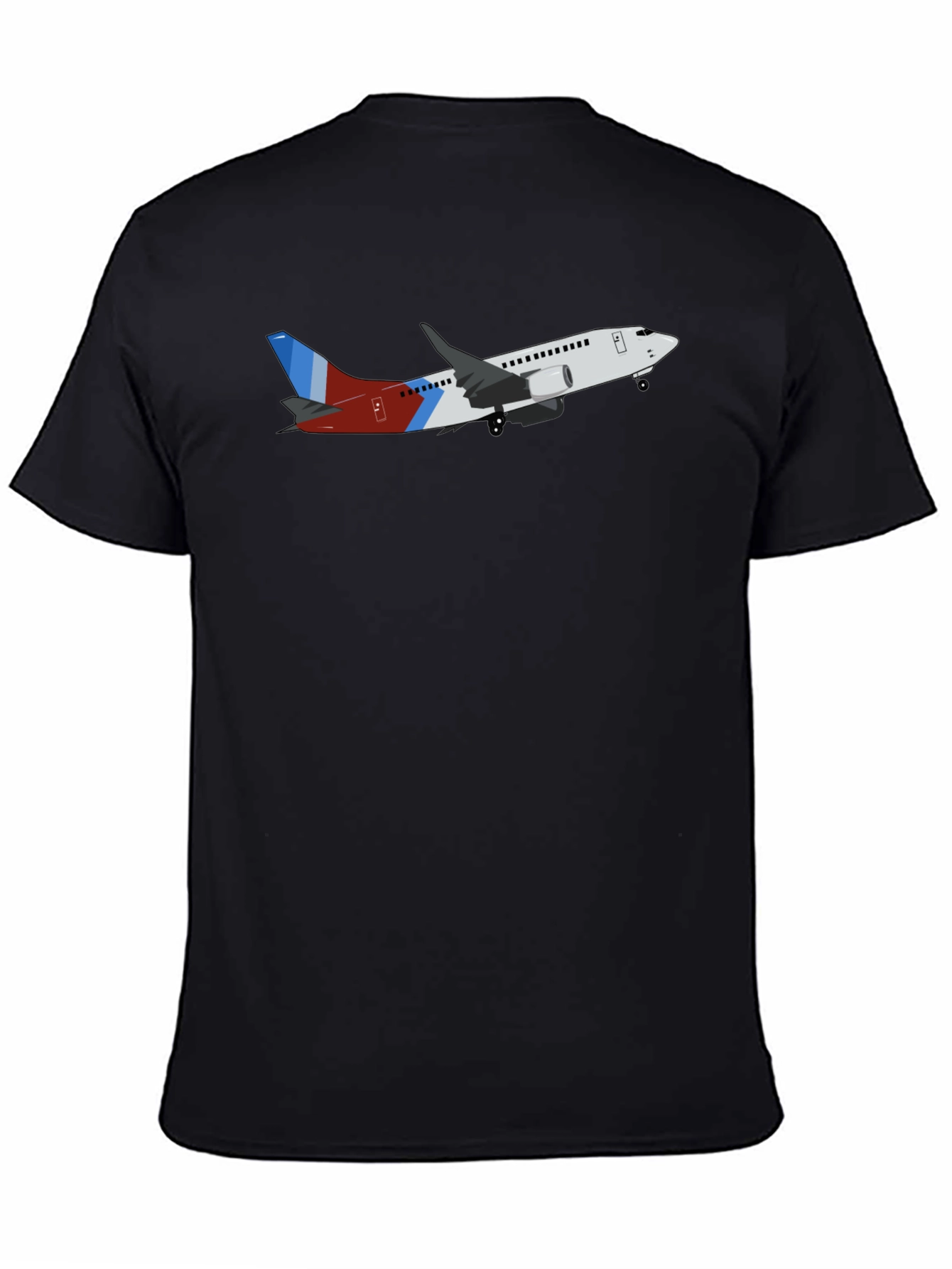Airplane Graphic Black T-Shirt