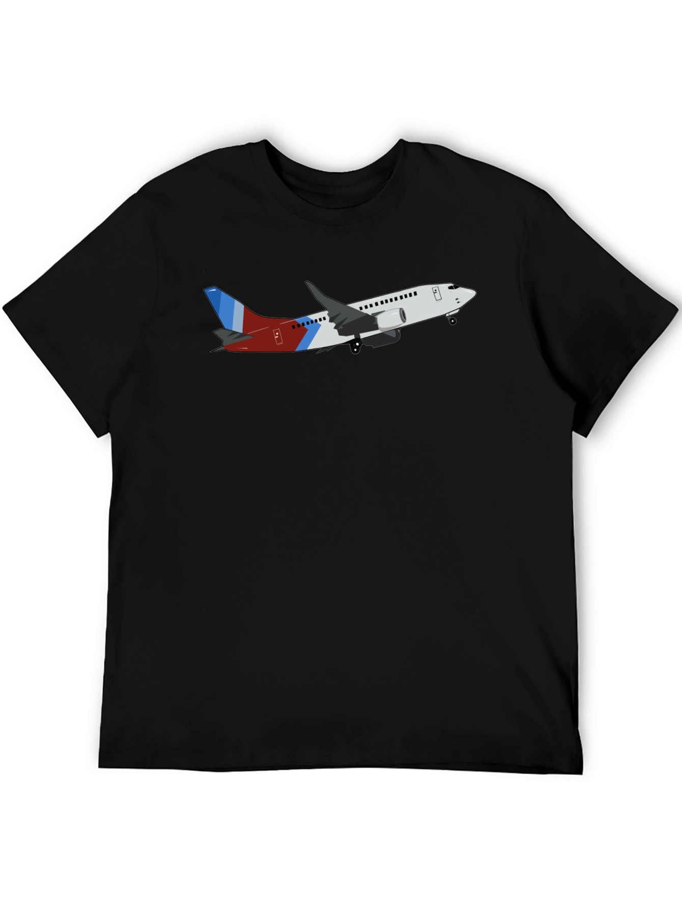 Airplane Graphic Black T-Shirt