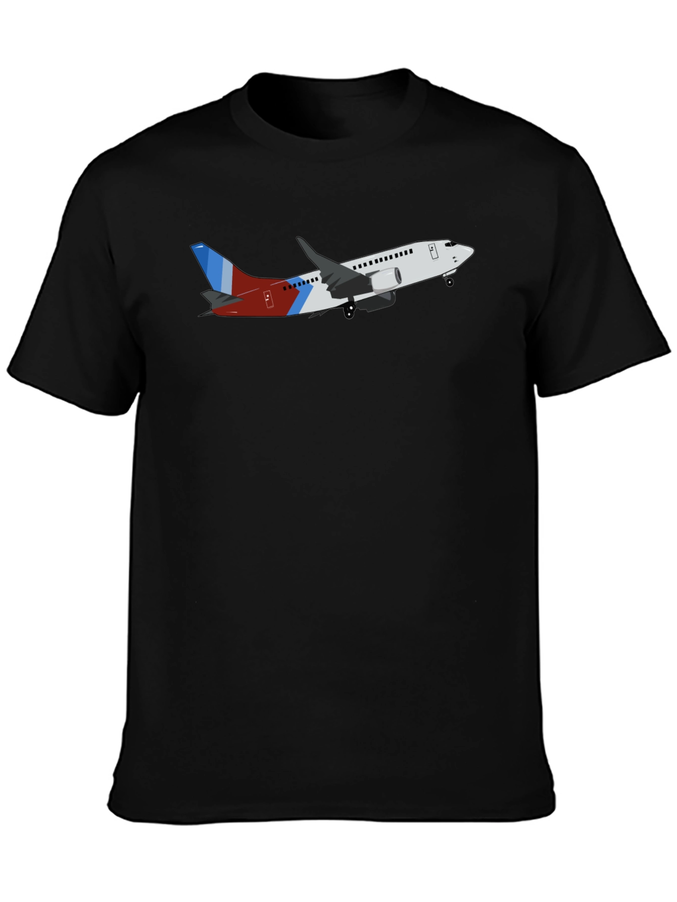 Airplane Graphic Black T-Shirt