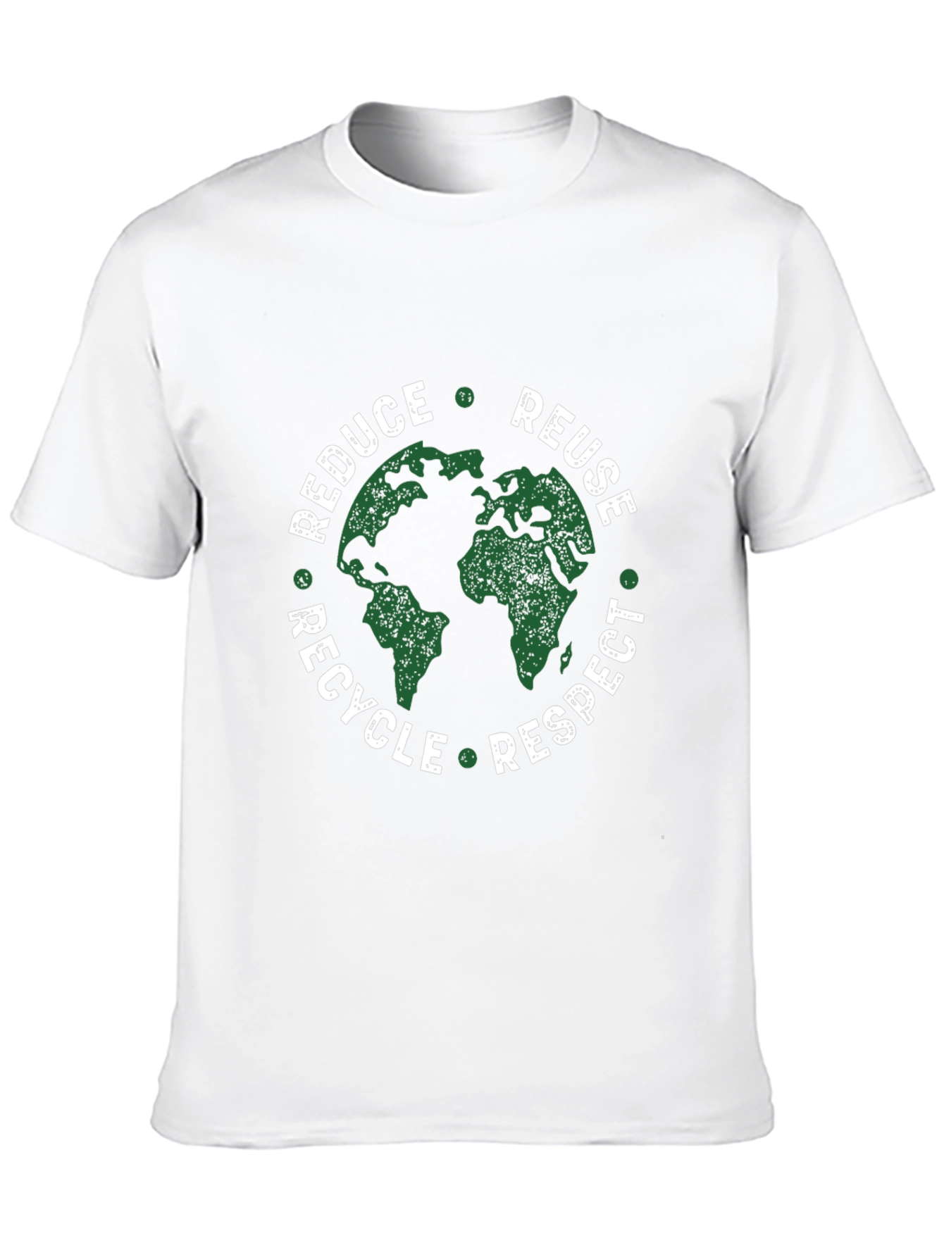 Eco-Friendly Graphic Tee: Reduce Reuse Recycle Respect