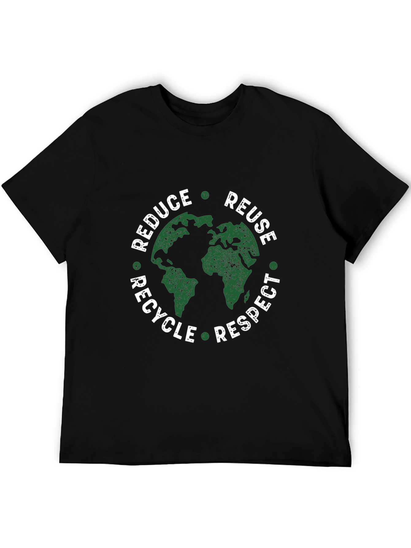 Eco-Friendly Graphic Tee: Reduce Reuse Recycle Respect