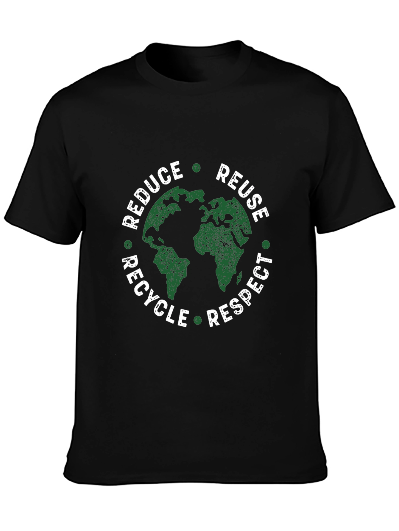 Eco-Friendly Graphic Tee: Reduce Reuse Recycle Respect