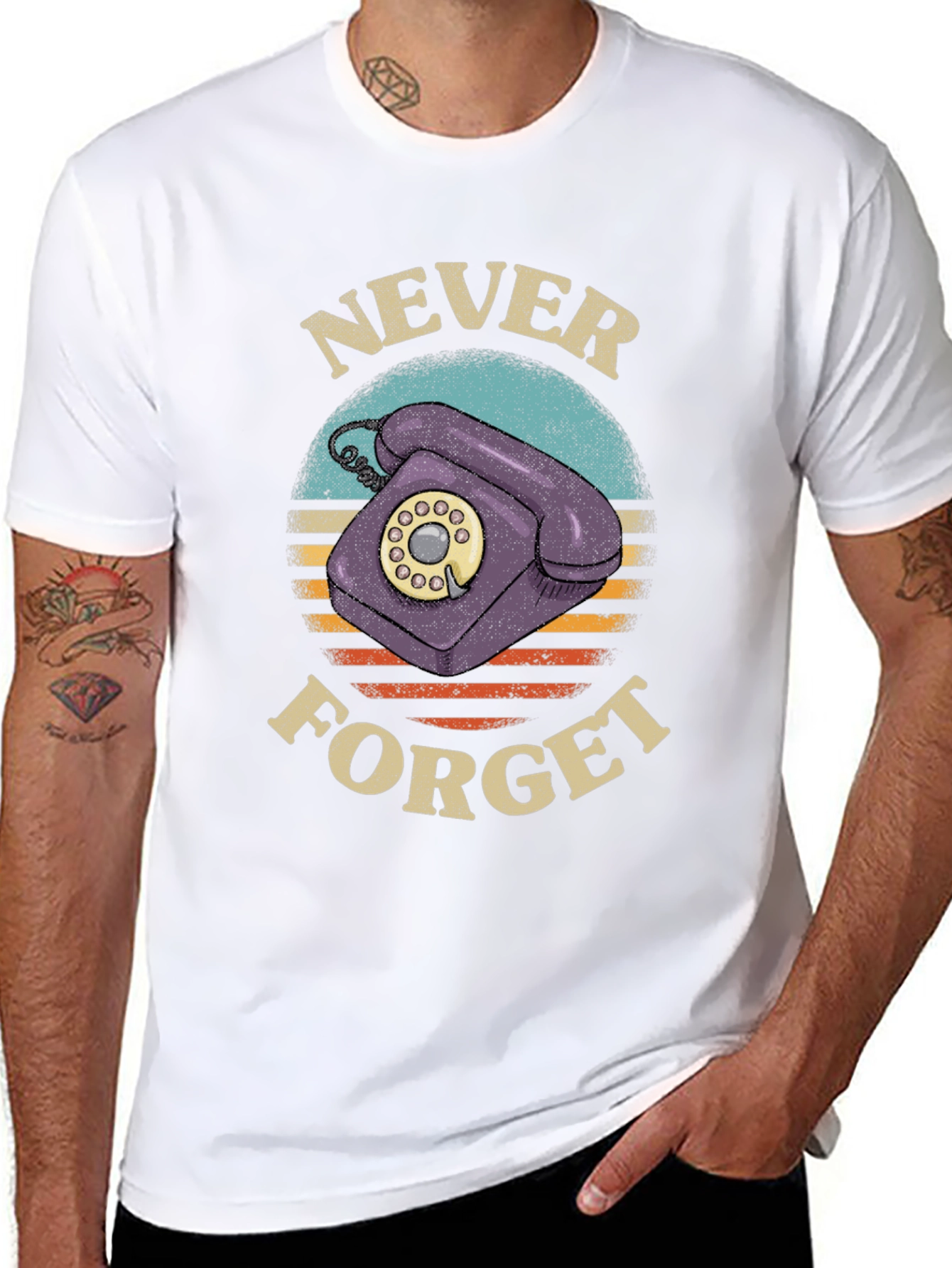 Retro Never Forget Phone T-Shirt