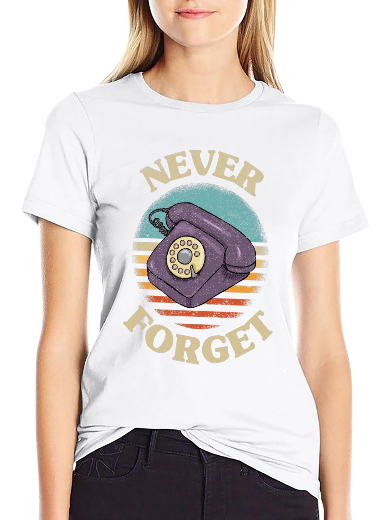 Retro Never Forget Phone T-Shirt