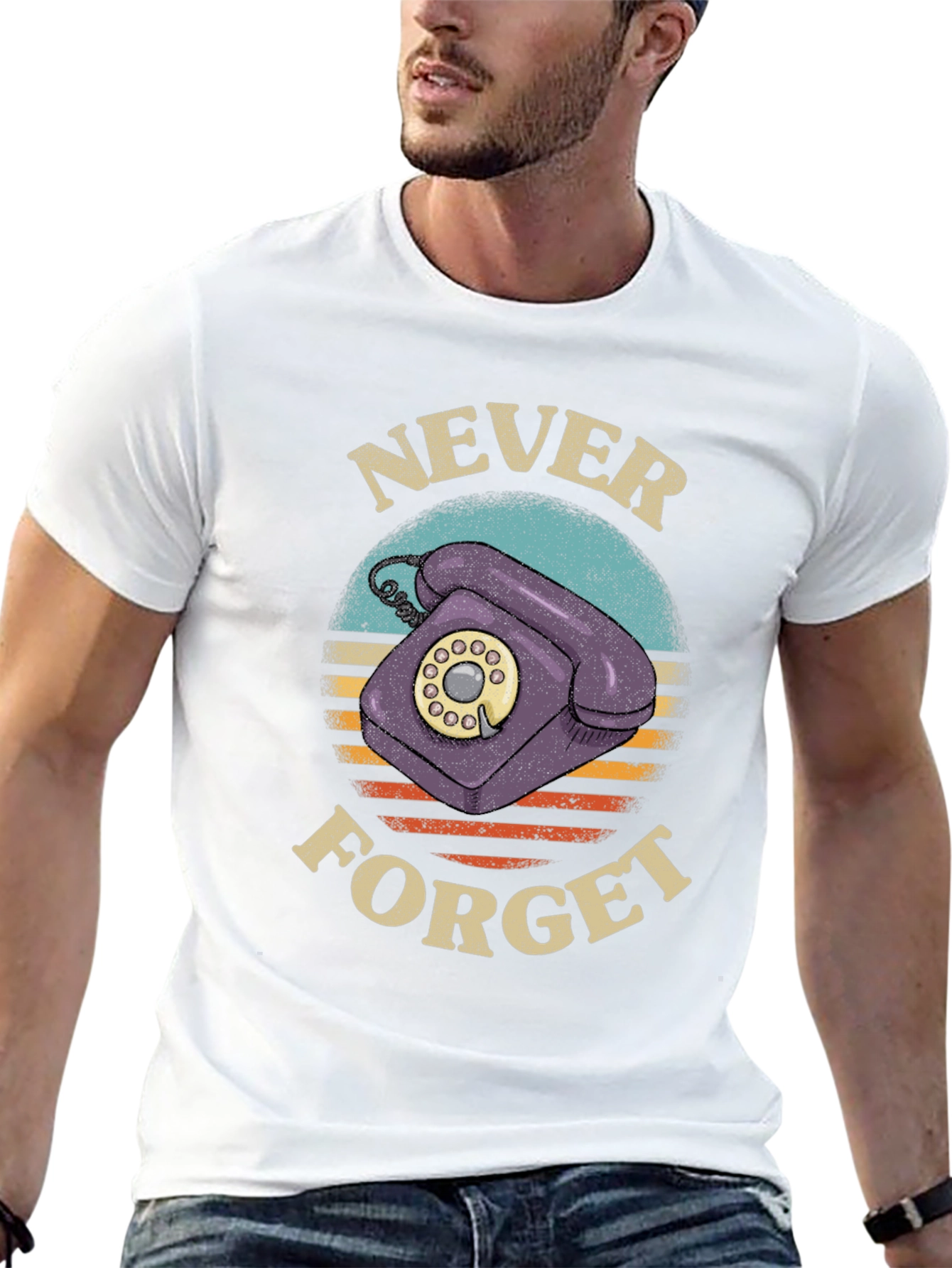 Retro Never Forget Phone T-Shirt