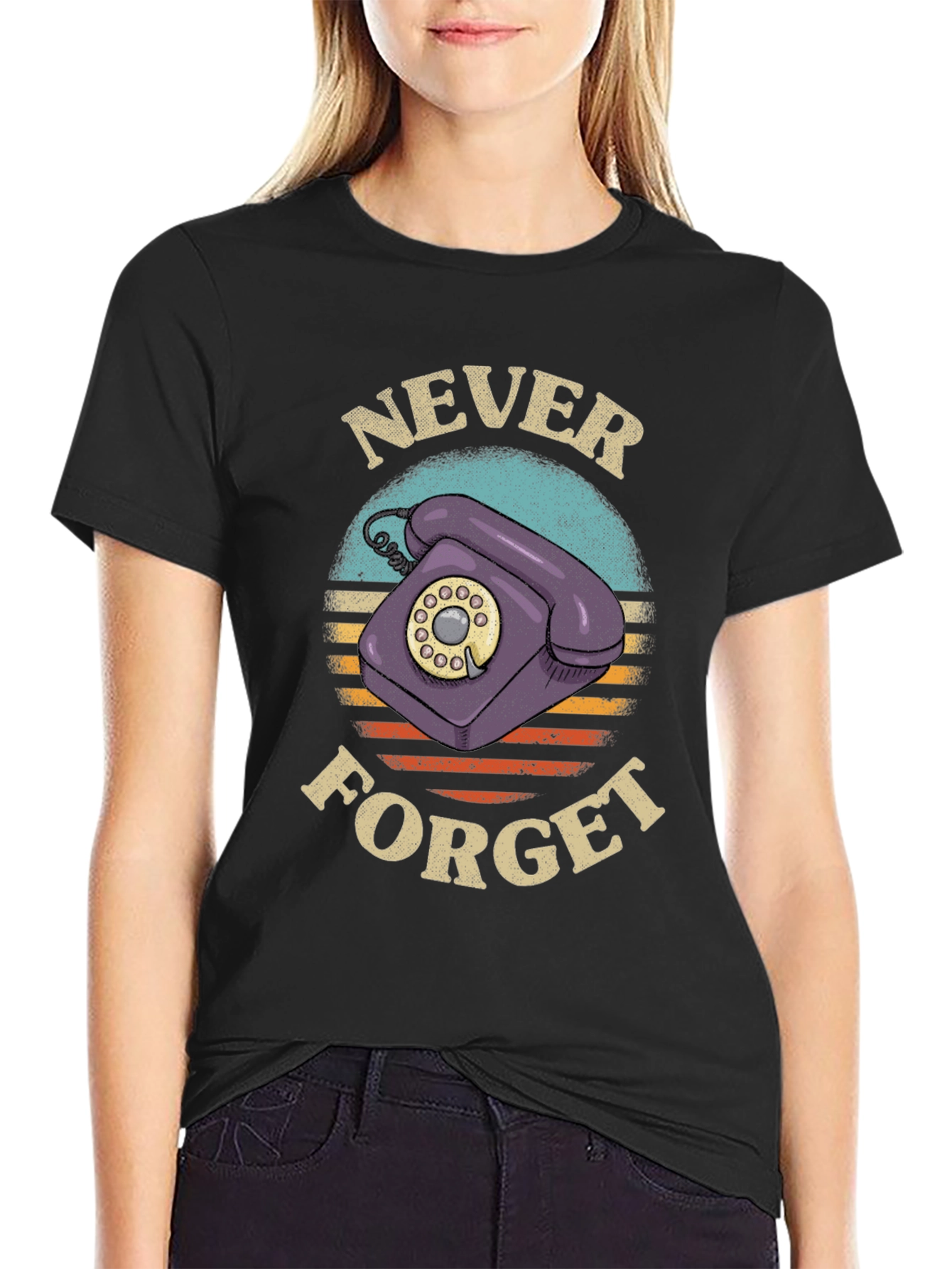 Retro Never Forget Phone T-Shirt