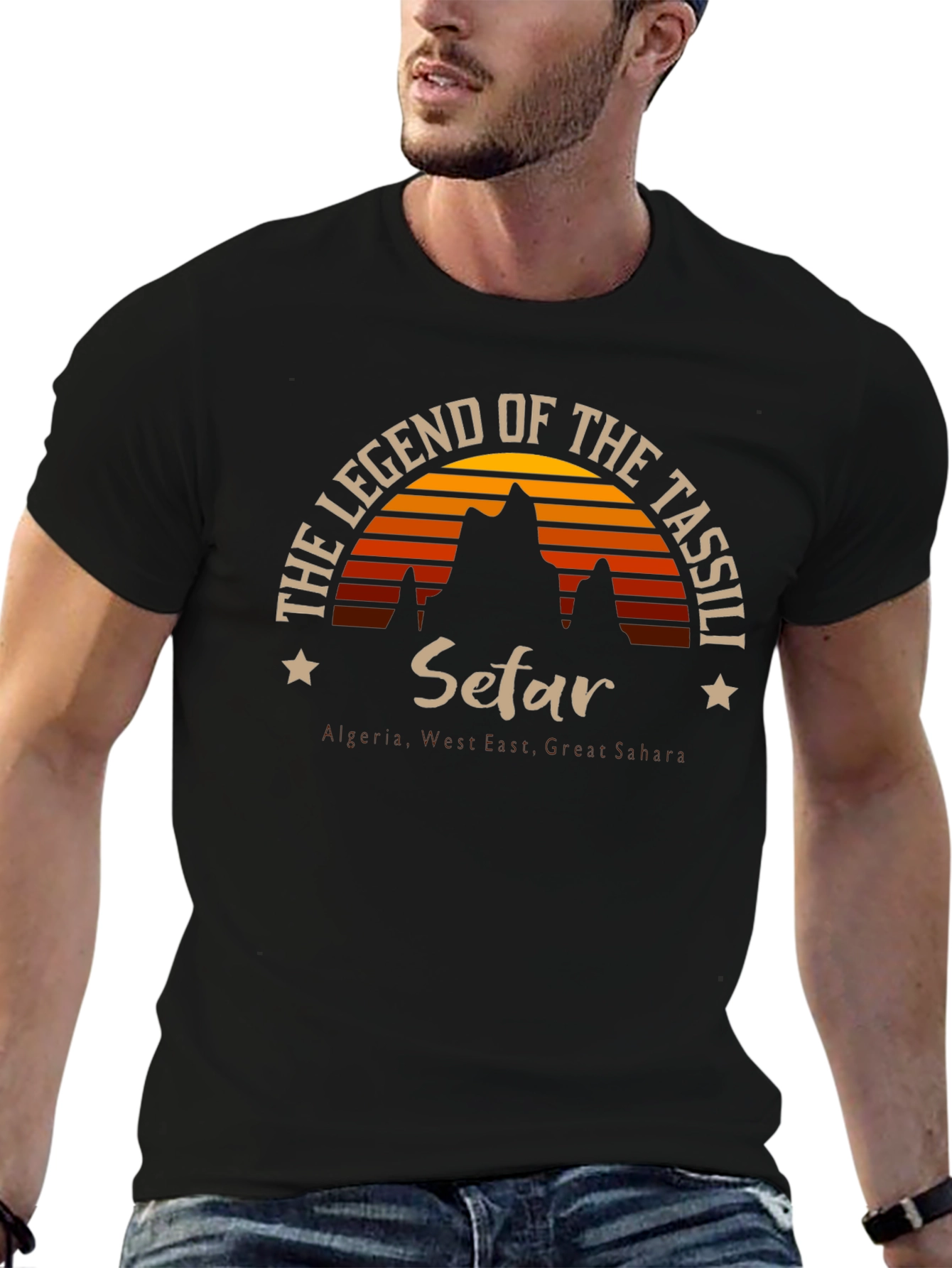 Legend of Tassili Setar Black T-Shirt
