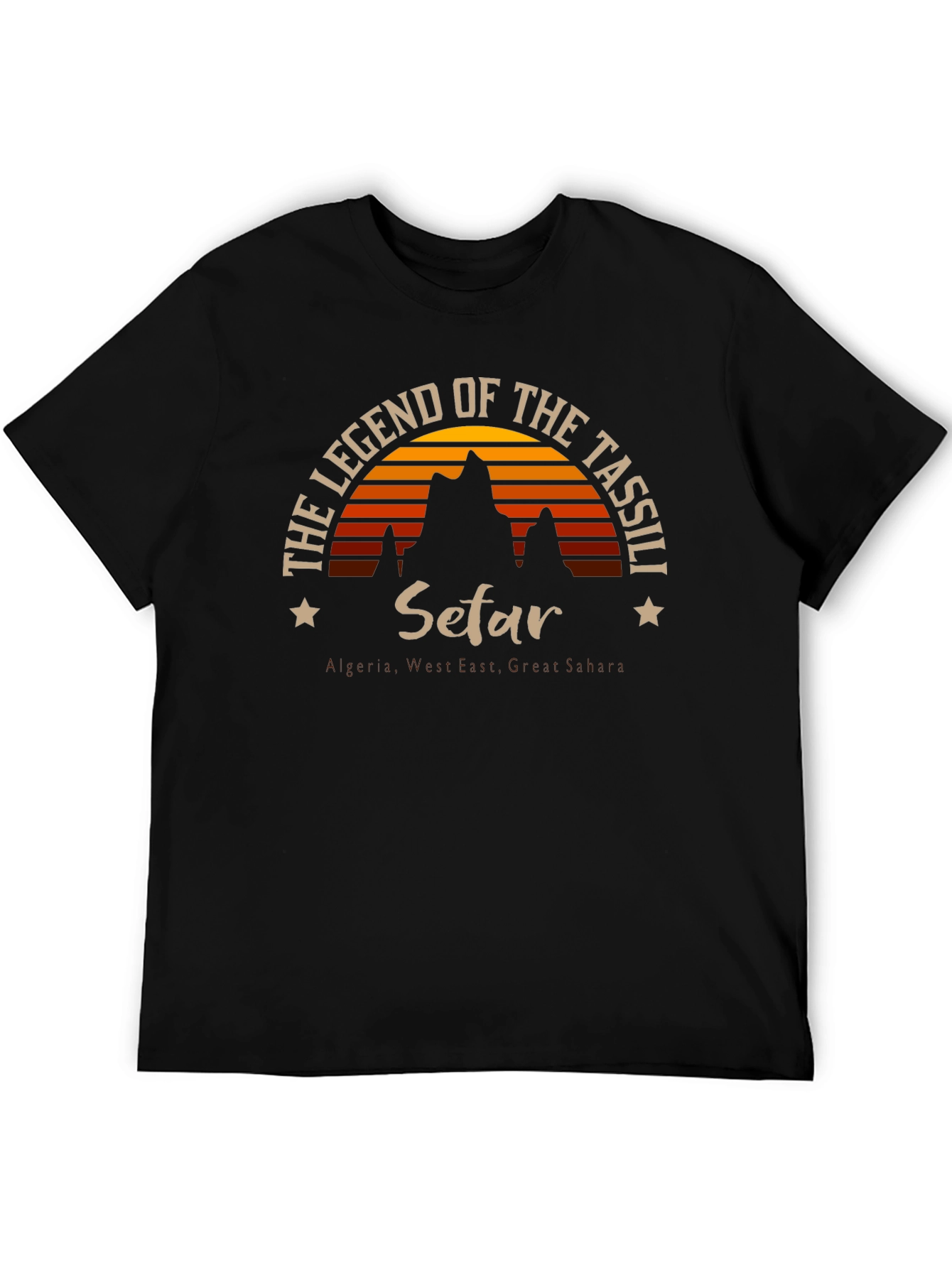 Legend of Tassili Setar Black T-Shirt