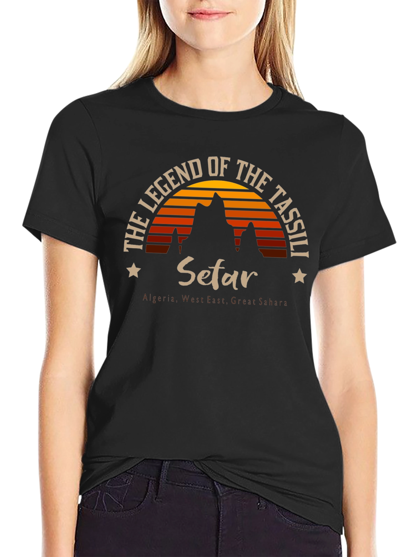 Legend of Tassili Setar Black T-Shirt