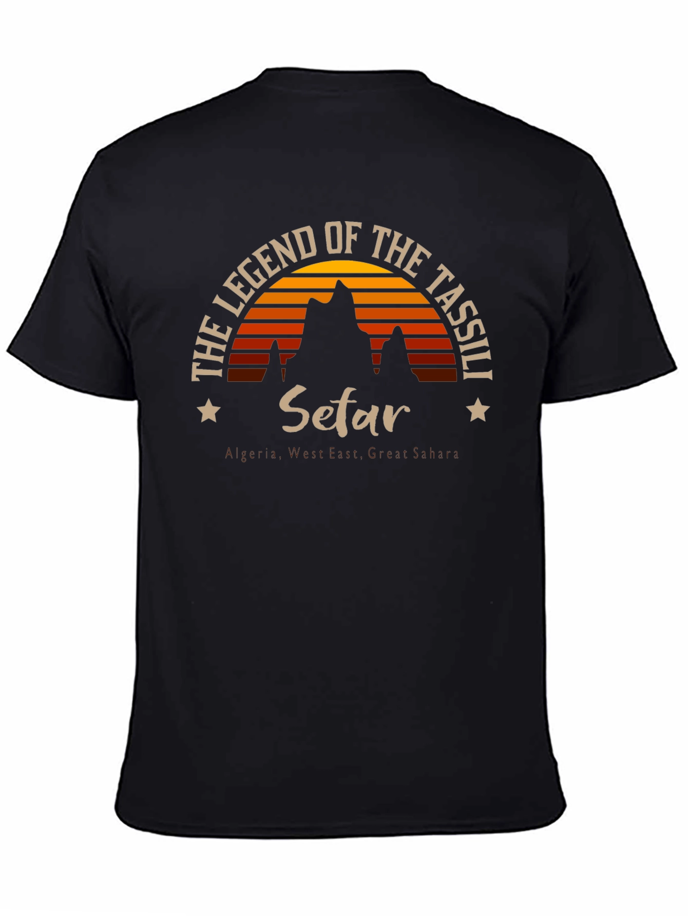 Legend of Tassili Setar Black T-Shirt