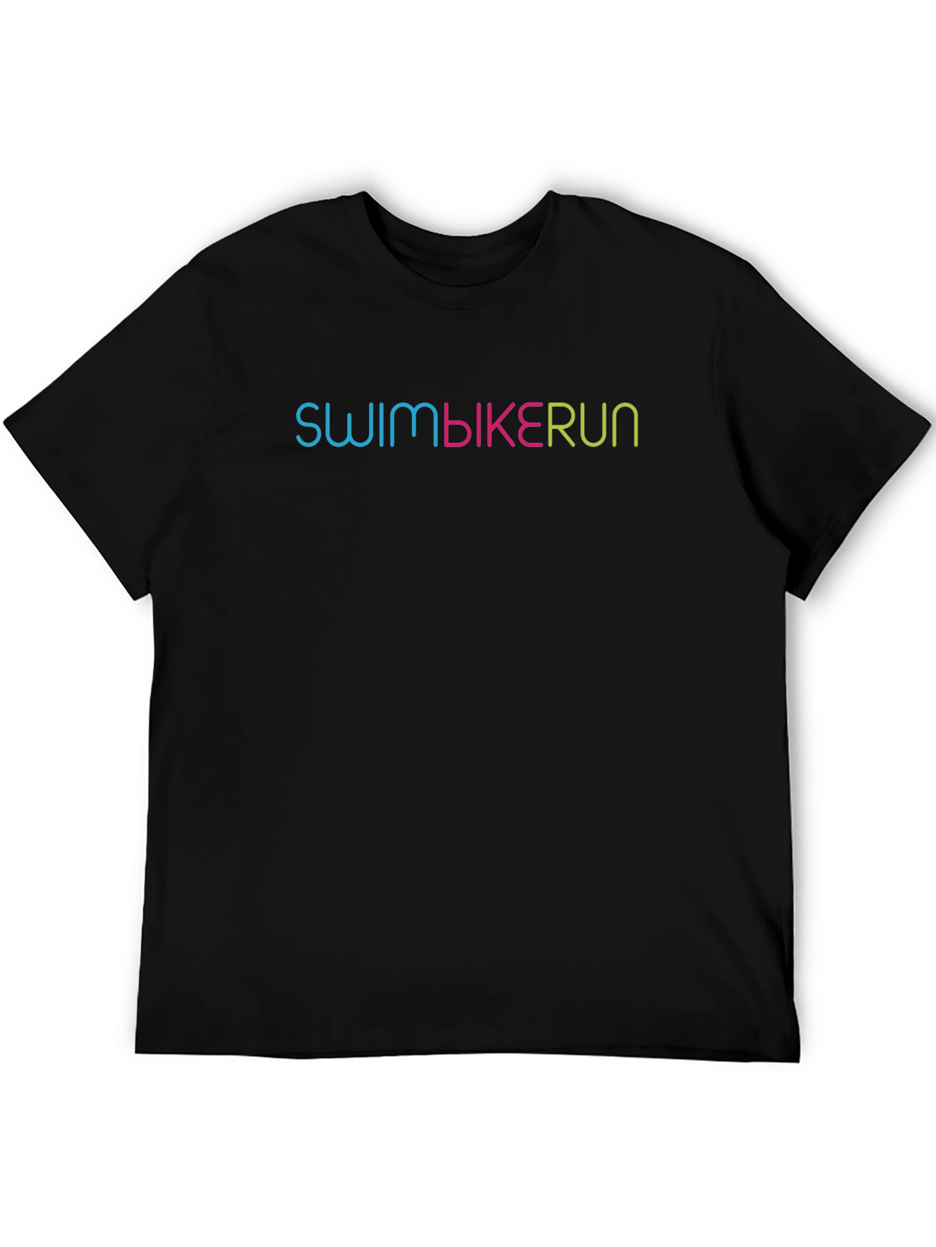 Swim Bike Run Black T-Shirt