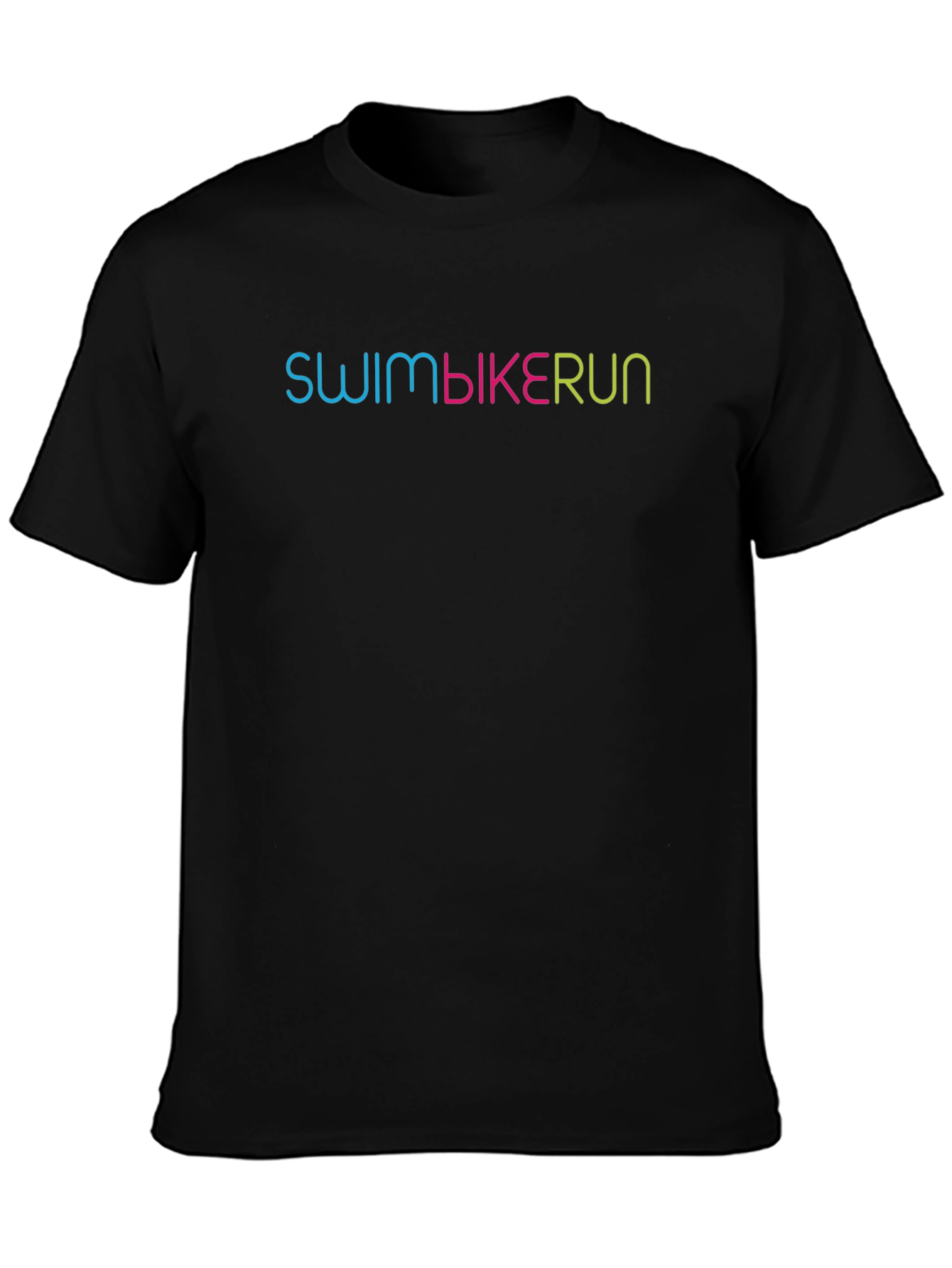 Swim Bike Run Black T-Shirt