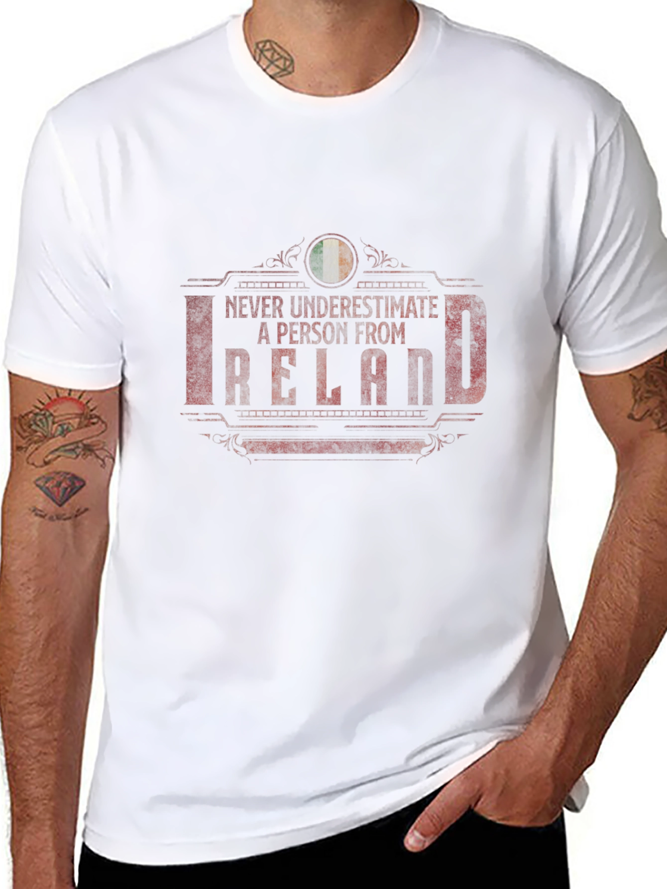 Ireland Pride Graphic Tee - Never Underestimate