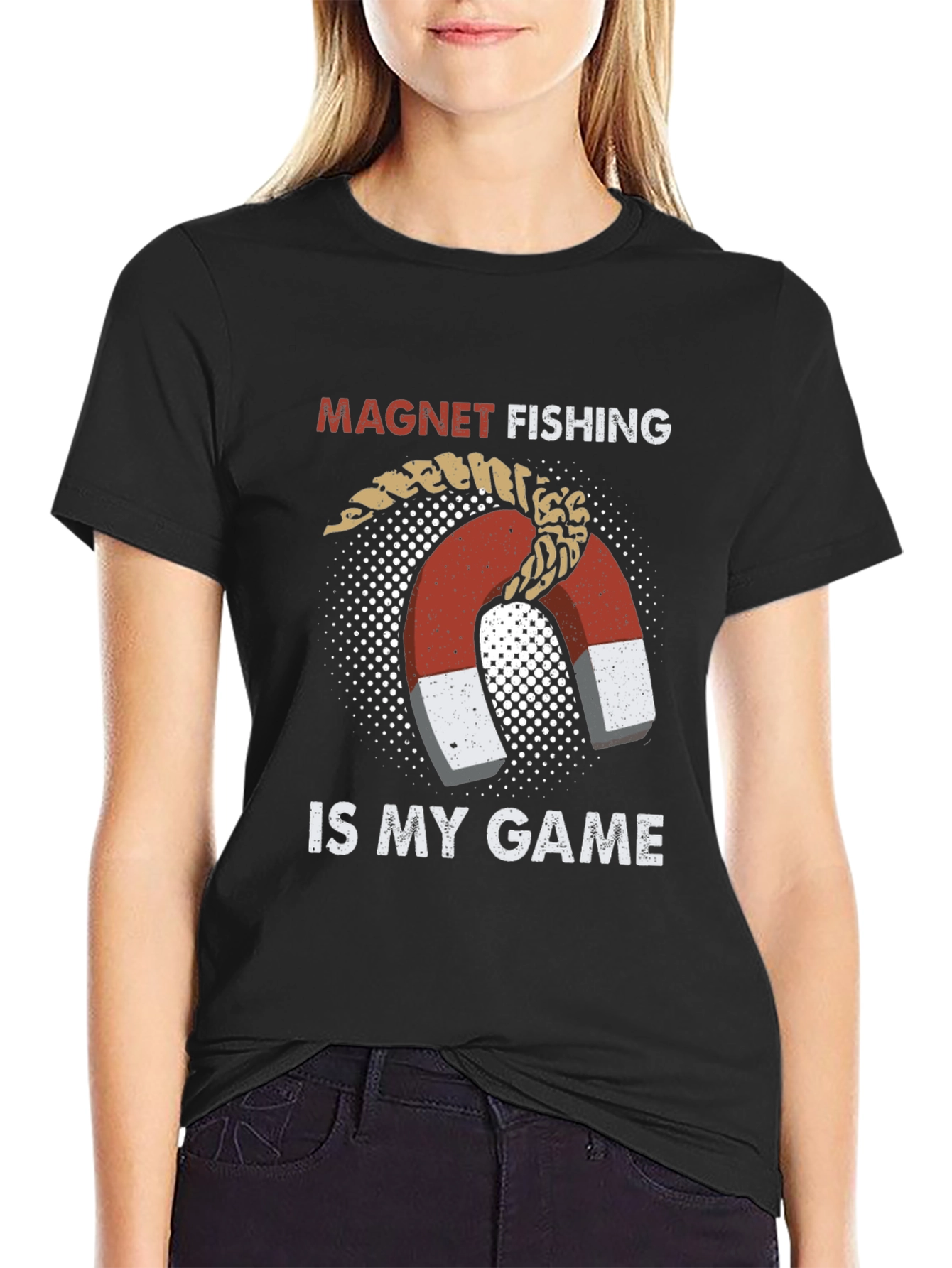 Magnet Fishing T-Shirt - Funny Fishing Game Tee
