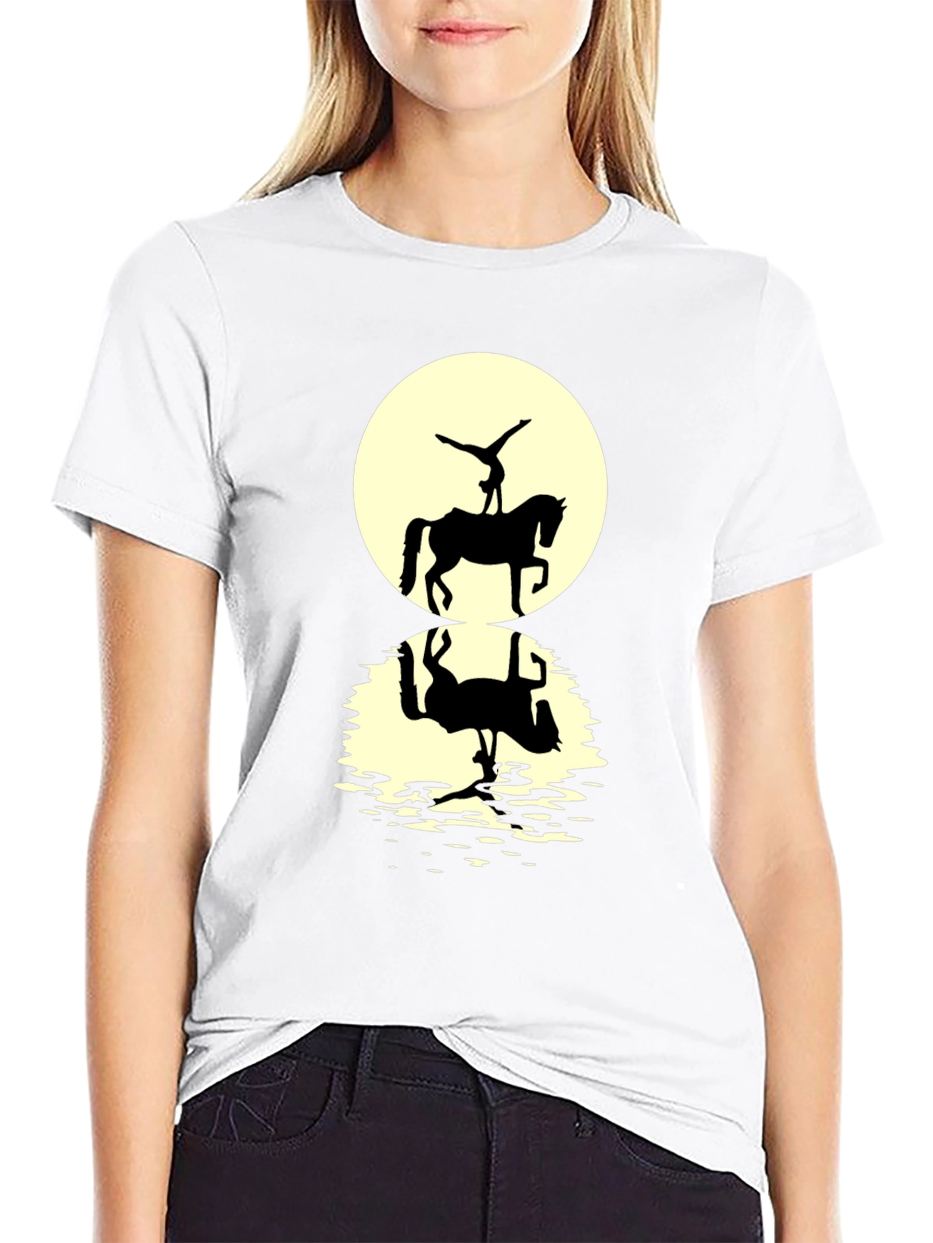 Equestrian Silhouette Graphic T-Shirt