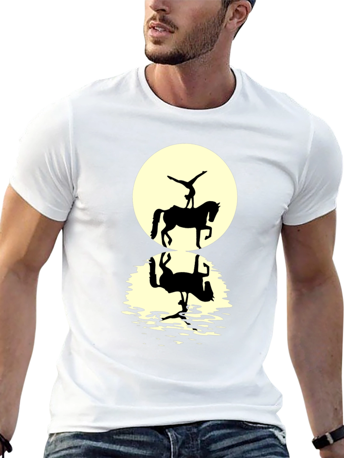 Equestrian Silhouette Graphic T-Shirt