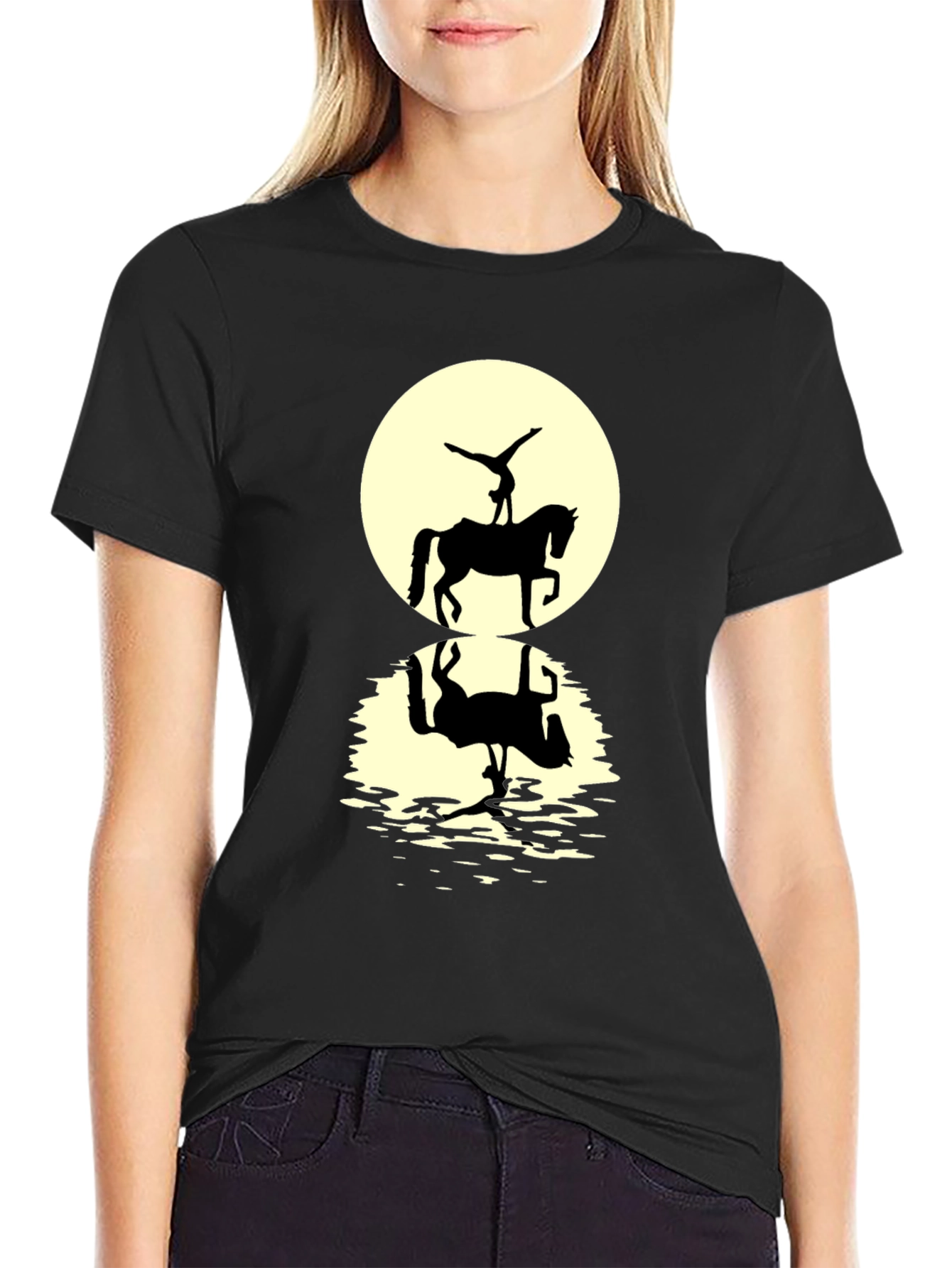 Equestrian Silhouette Graphic T-Shirt