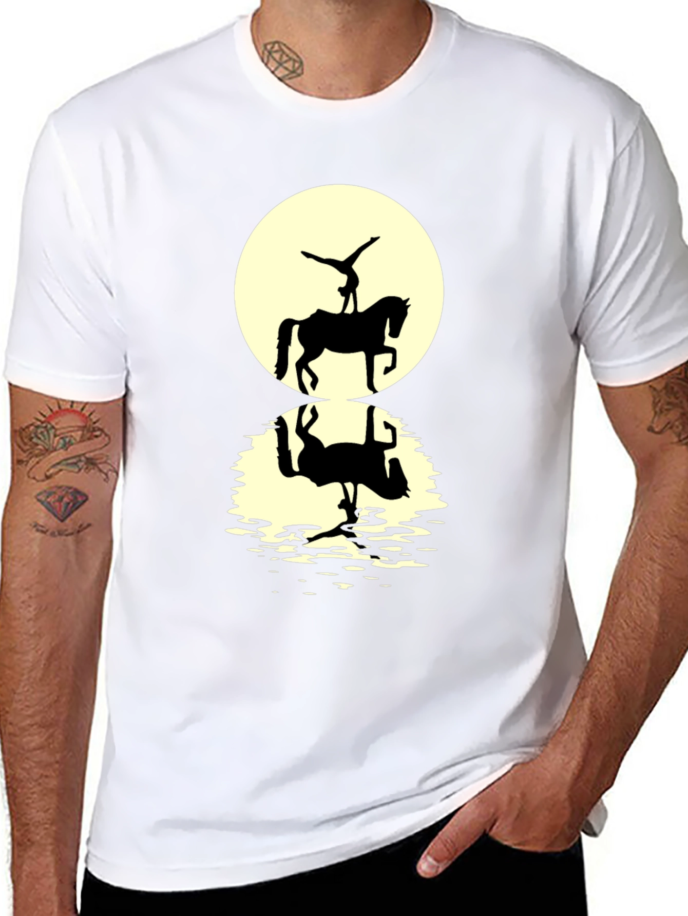 Equestrian Silhouette Graphic T-Shirt