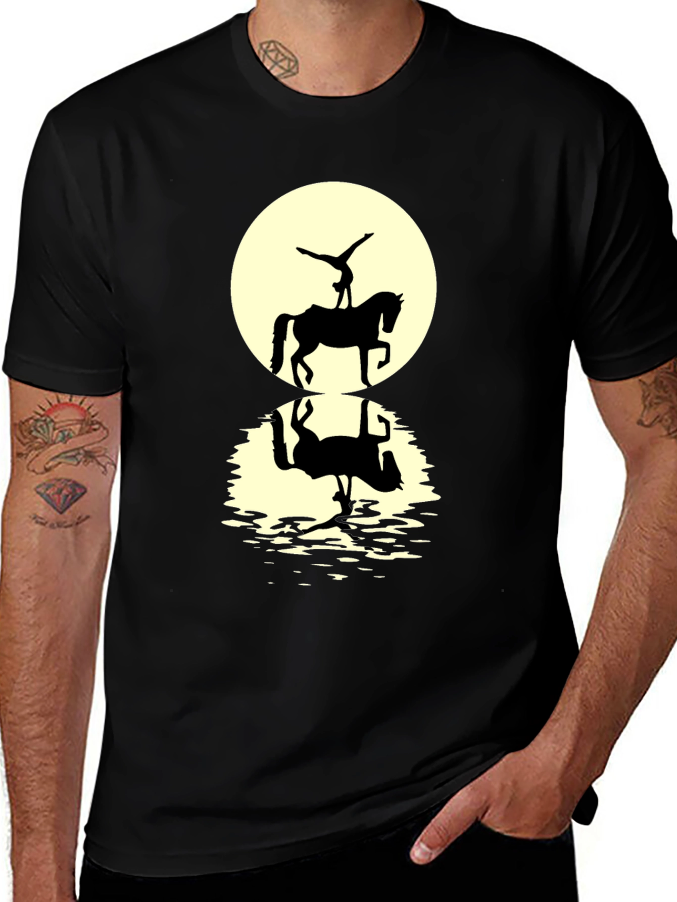 Equestrian Silhouette Graphic T-Shirt