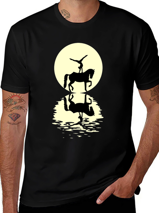 Equestrian Silhouette Graphic T-Shirt