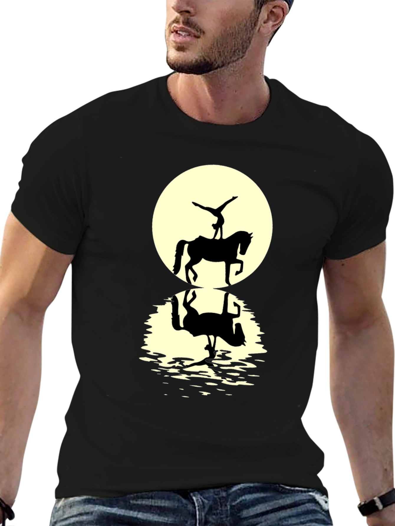 Equestrian Silhouette Graphic T-Shirt
