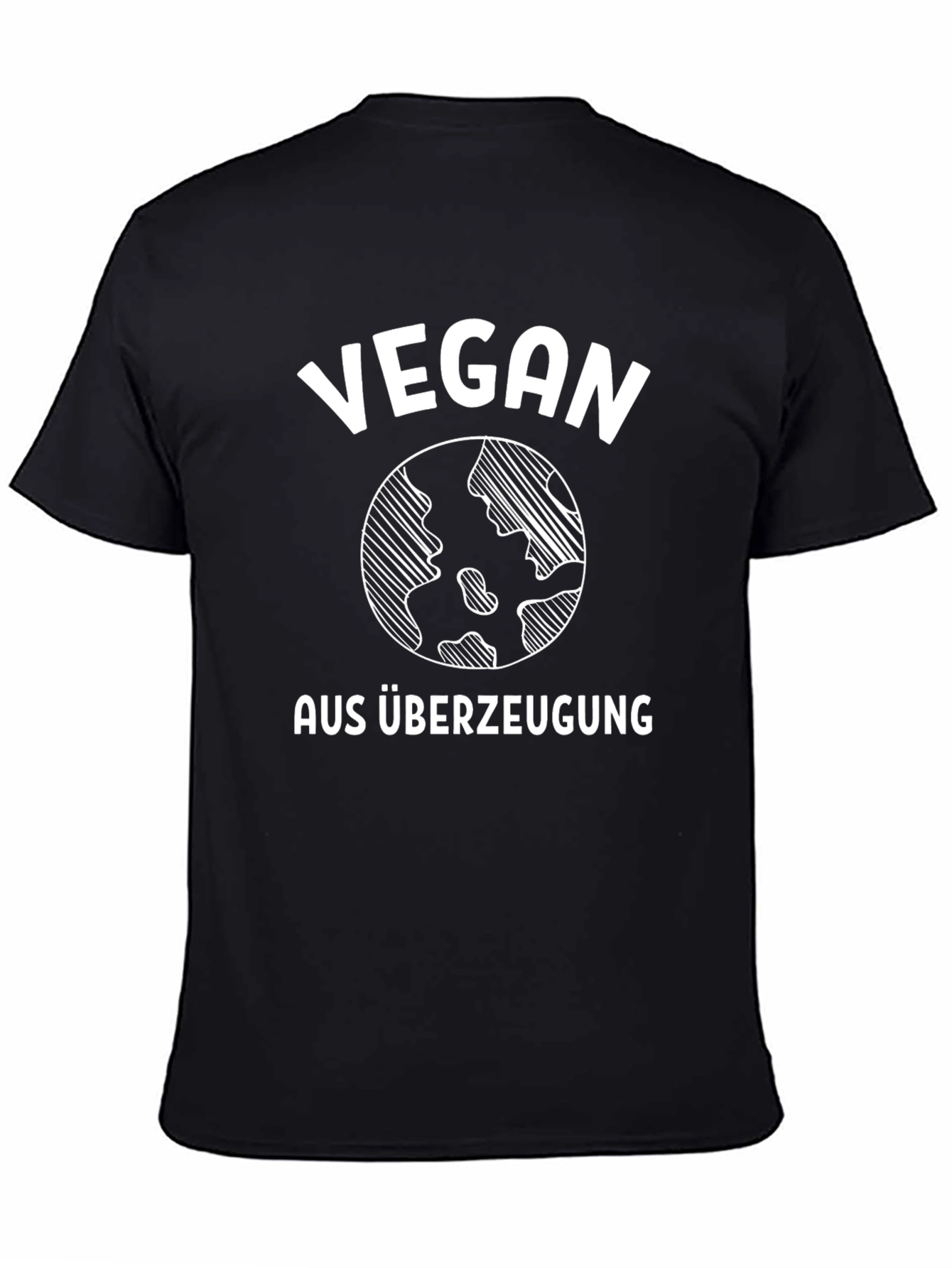 Vegan Aus Überzeugung T-Shirt Black Graphic Tee