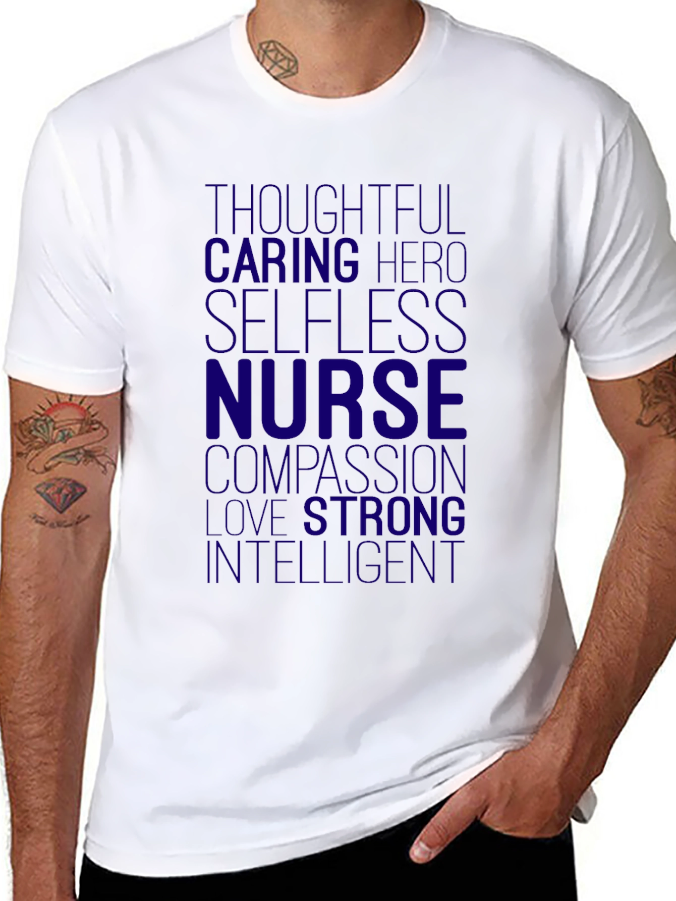 Nurse Hero T-Shirt - Thoughtful Caring Selfless